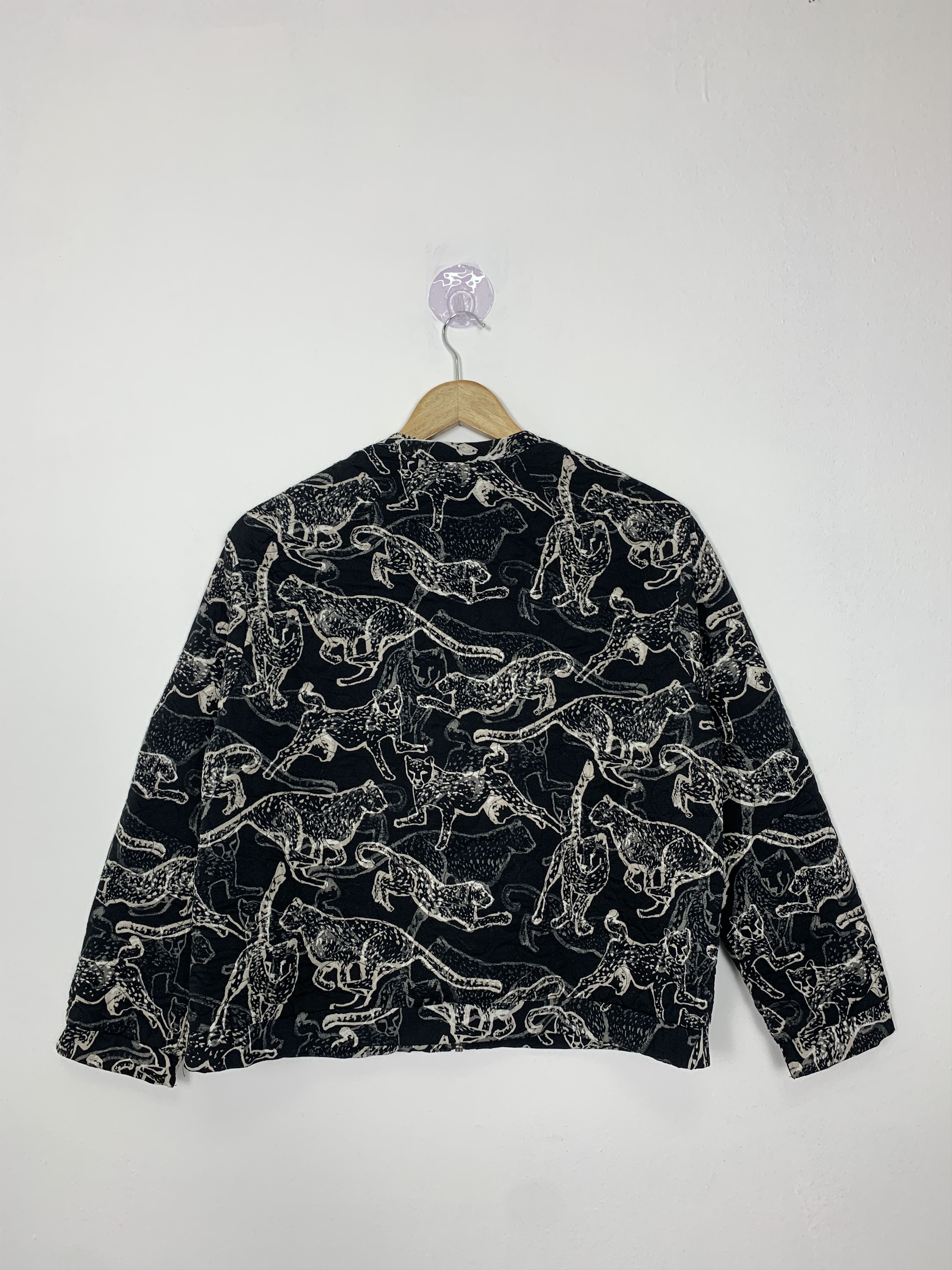 H&M H&M Animal Art Zip Up Jacket Unique Design J0990 Size US S / EU 44-46 / 1 - 6 Thumbnail