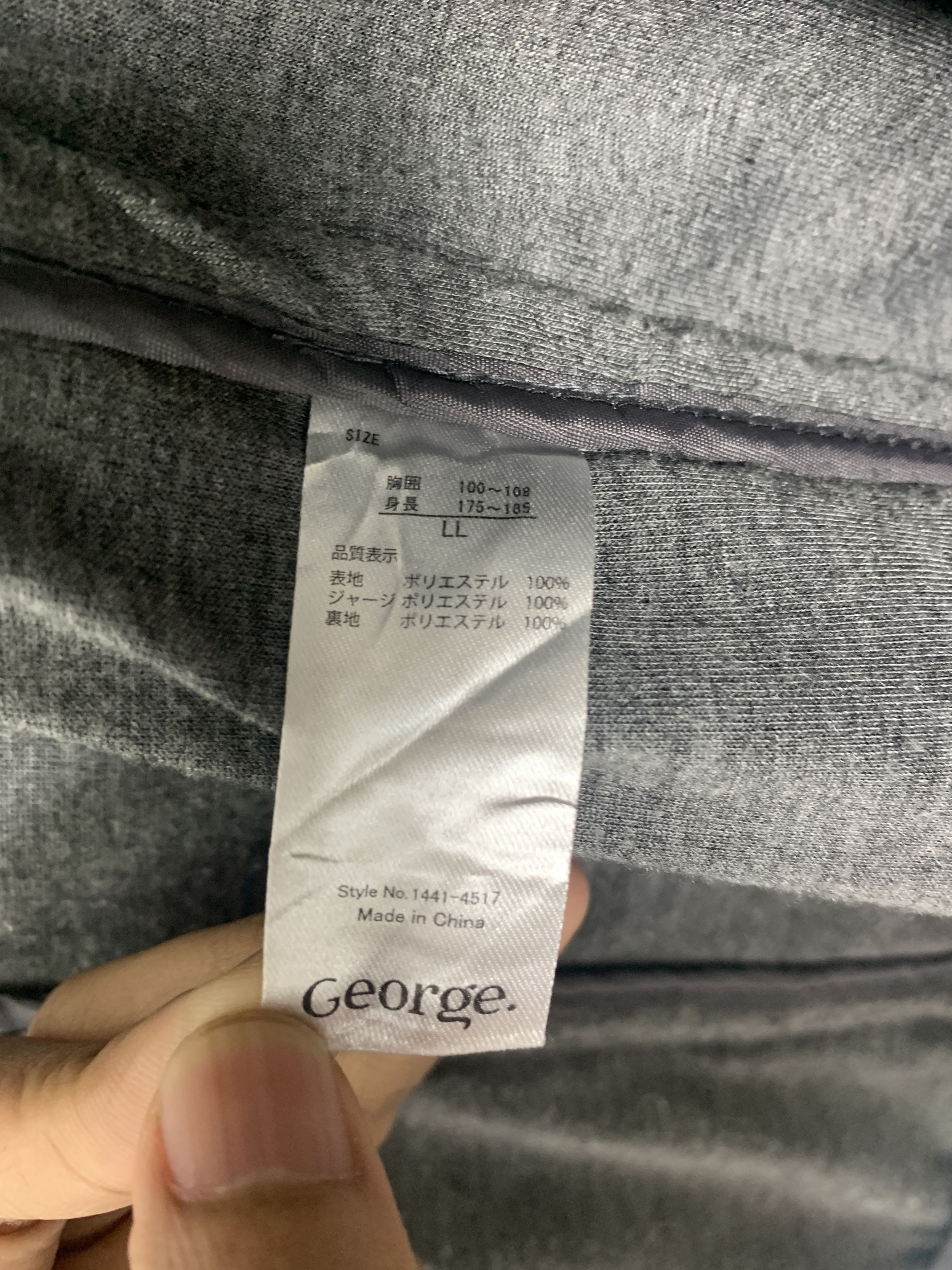 George Vintage GEORGE Slim Fit Zip Up Hoodie Jacket J0998 Size US S / EU 44-46 / 1 - 9 Thumbnail