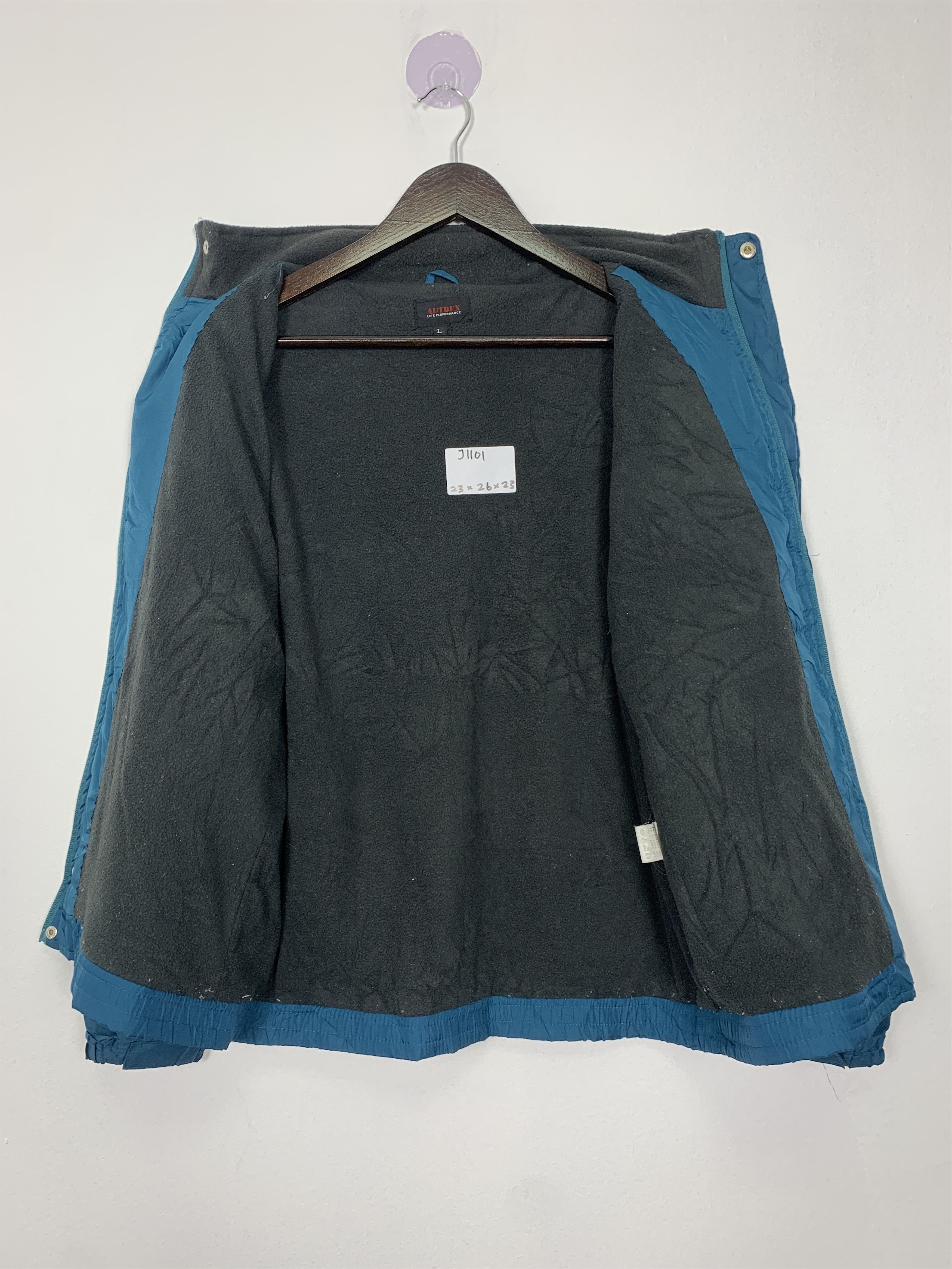 Japanese Brand Vintage AUT DEX Fleece Lining Zip Up Jacket Size US M / EU 48-50 / 2 - 7 Thumbnail