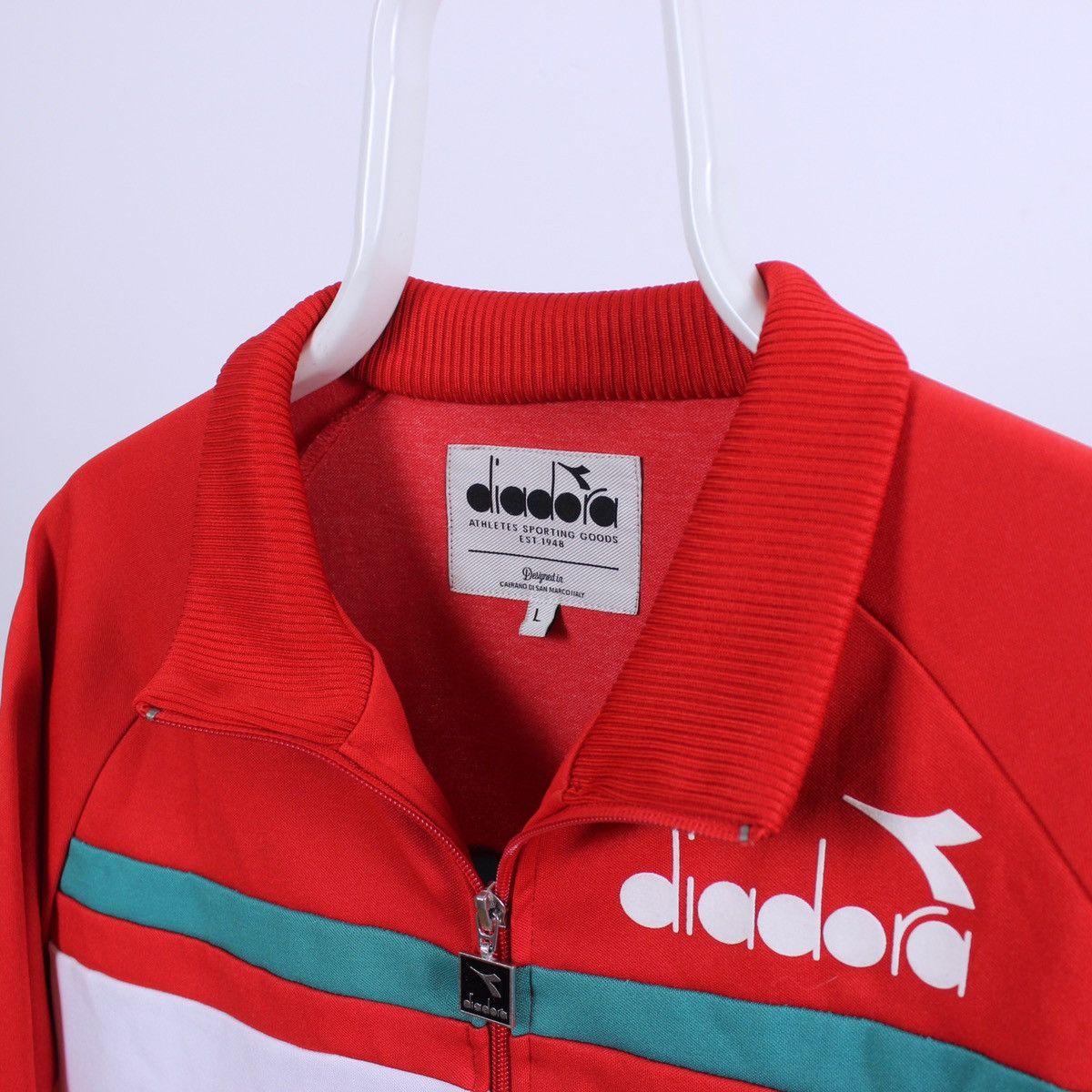 Diadora Vintage Diadora Track Jacket Size US L / EU 52-54 / 3 - 3 Thumbnail