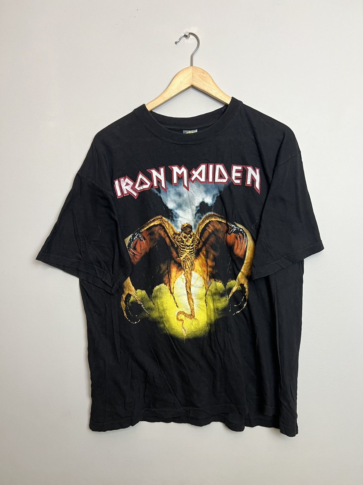 Band Tees 1992 Iron Maiden Live In Donnington Rock Metal Band 90s Tee Size US XL / EU 56 / 4 - 1 Thumbnail