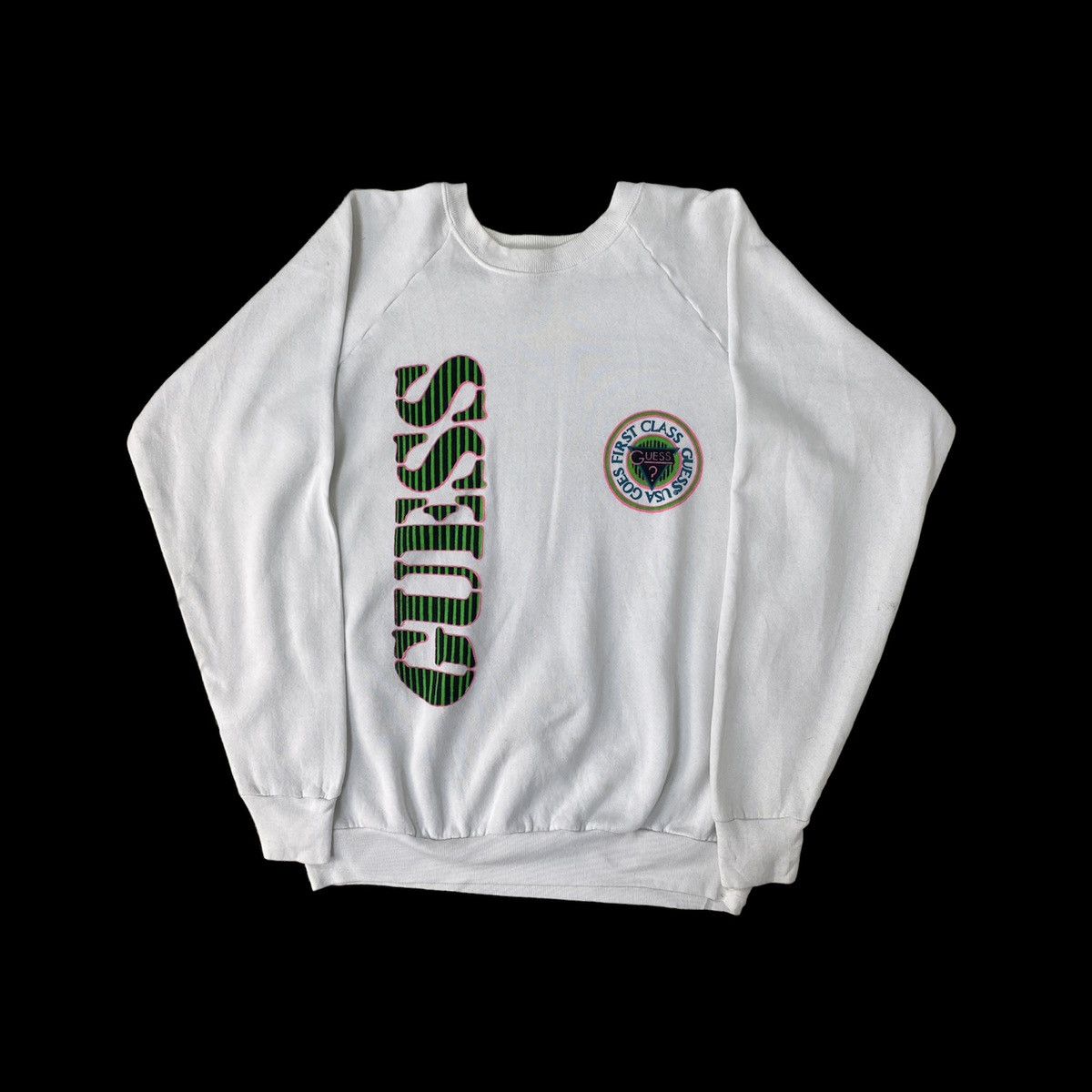 Guess Vintage Guess First Class 1989 Sweater Size US XL / EU 56 / 4 - 1 Thumbnail
