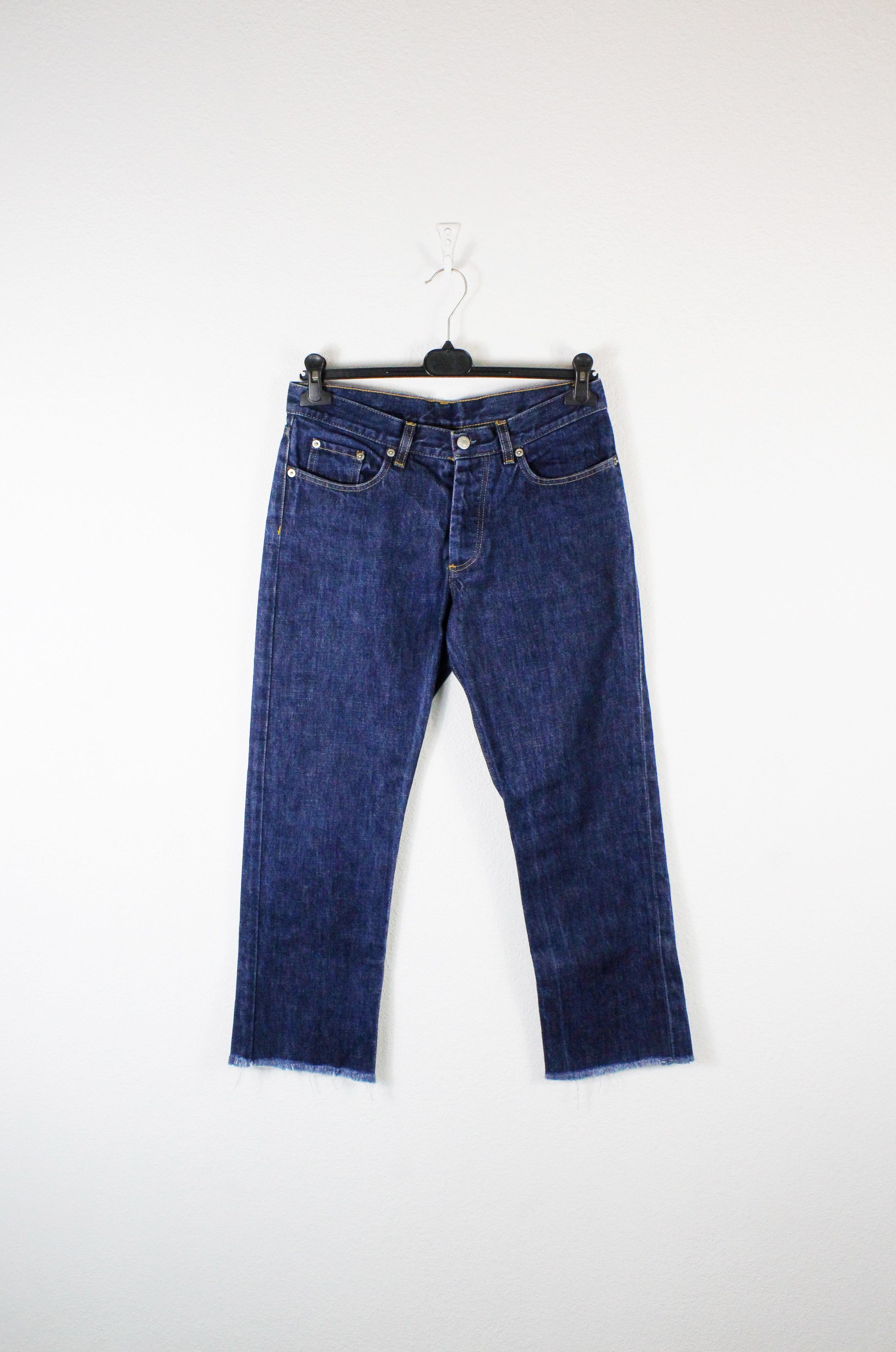 Archive Helmut Lang Classic Low Waist Cropped Denim Jeans
