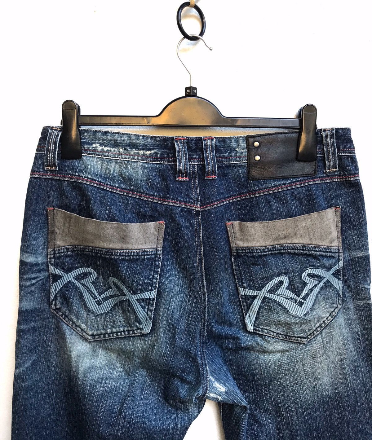 Japanese Brand 🔥Exr Nice Styles Denim Jeans Size US 35 - 4 Thumbnail