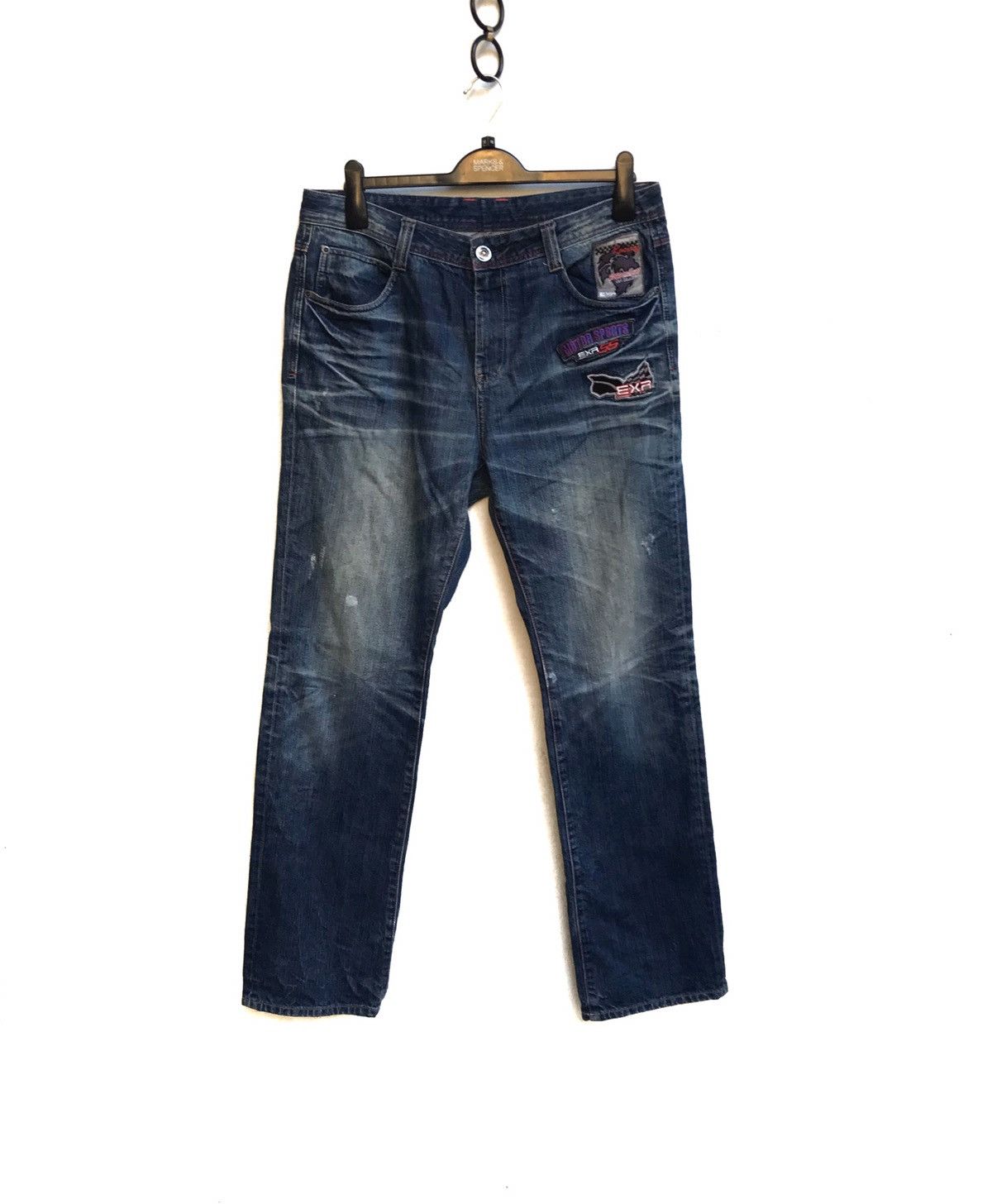 Japanese Brand 🔥Exr Nice Styles Denim Jeans Size US 35 - 1 Thumbnail