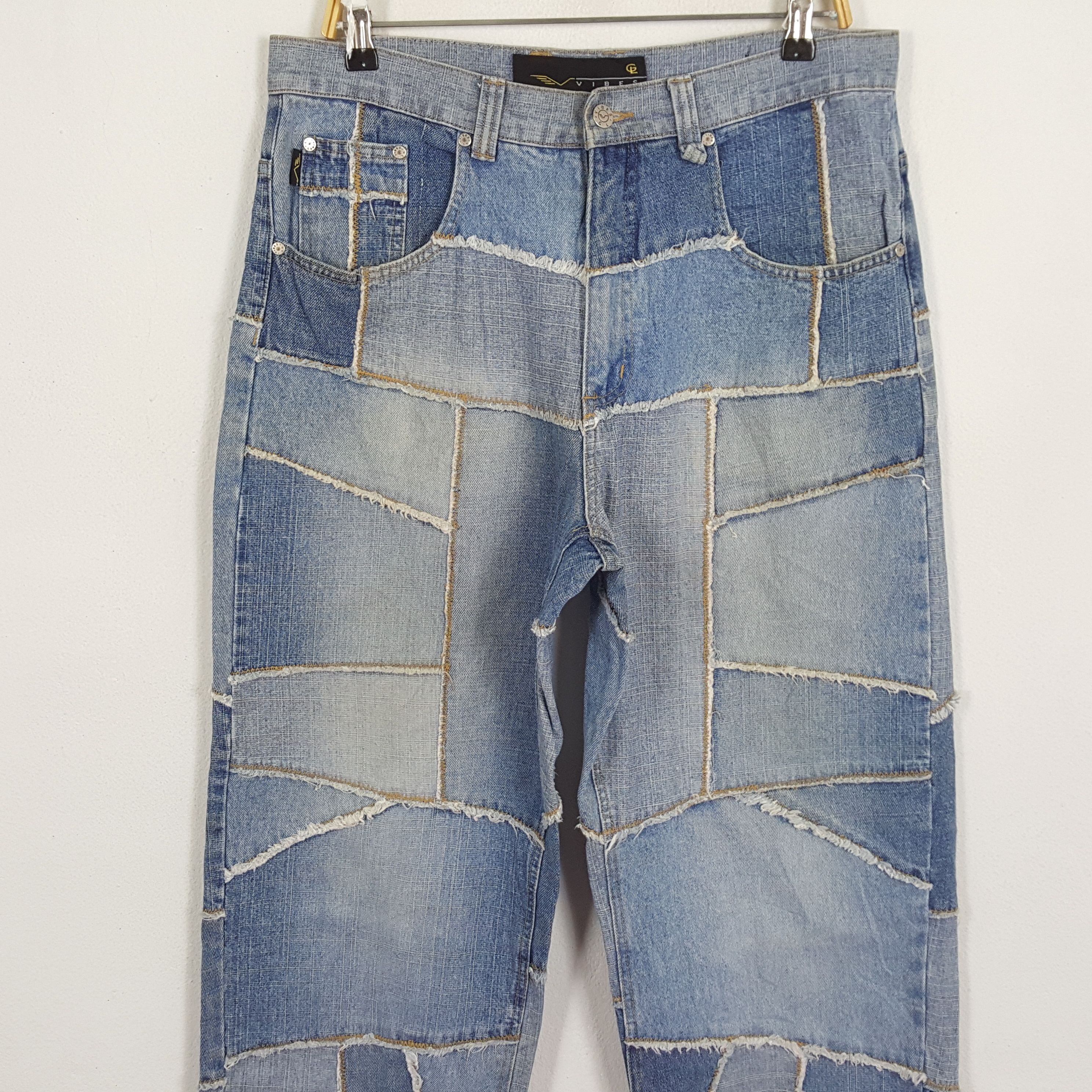 cheap deals on sale Vintage IBES GOLD LABEL Japanese Patchwork Style Jeans