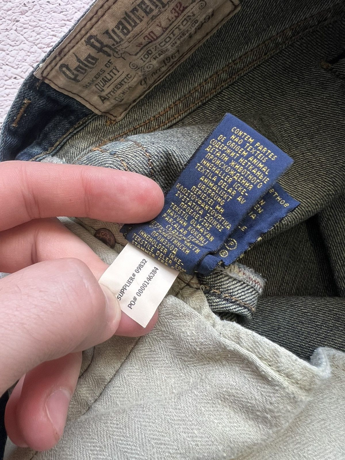Polo Ralph Lauren × Ralph Lauren × Vintage Y2K Polo Ralph Lauren Denim Jeans / Pants Vintage Size US 32 / EU 48 - 13 Thumbnail