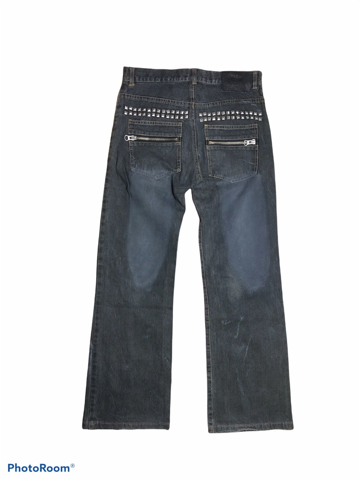 In The Attic × Japanese Brand STUDDED DISTRESSED PAINTED DENIM by In The Attic Size US 30 / EU 46 - 2 Thumbnail
