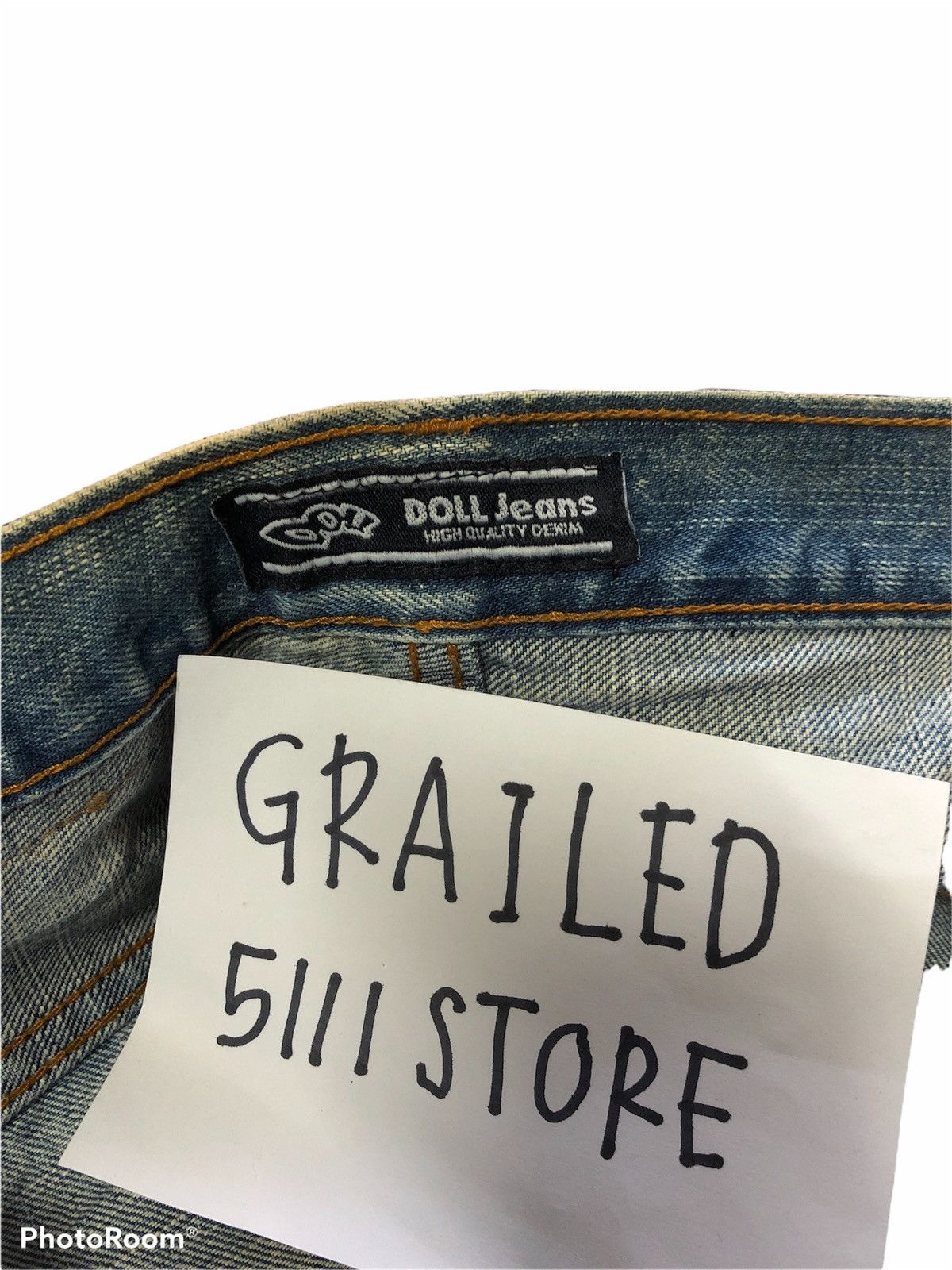 Japanese Brand RIPPED PATCHES DISTRESSED by Doll Jeans Size US 31 - 9 Thumbnail