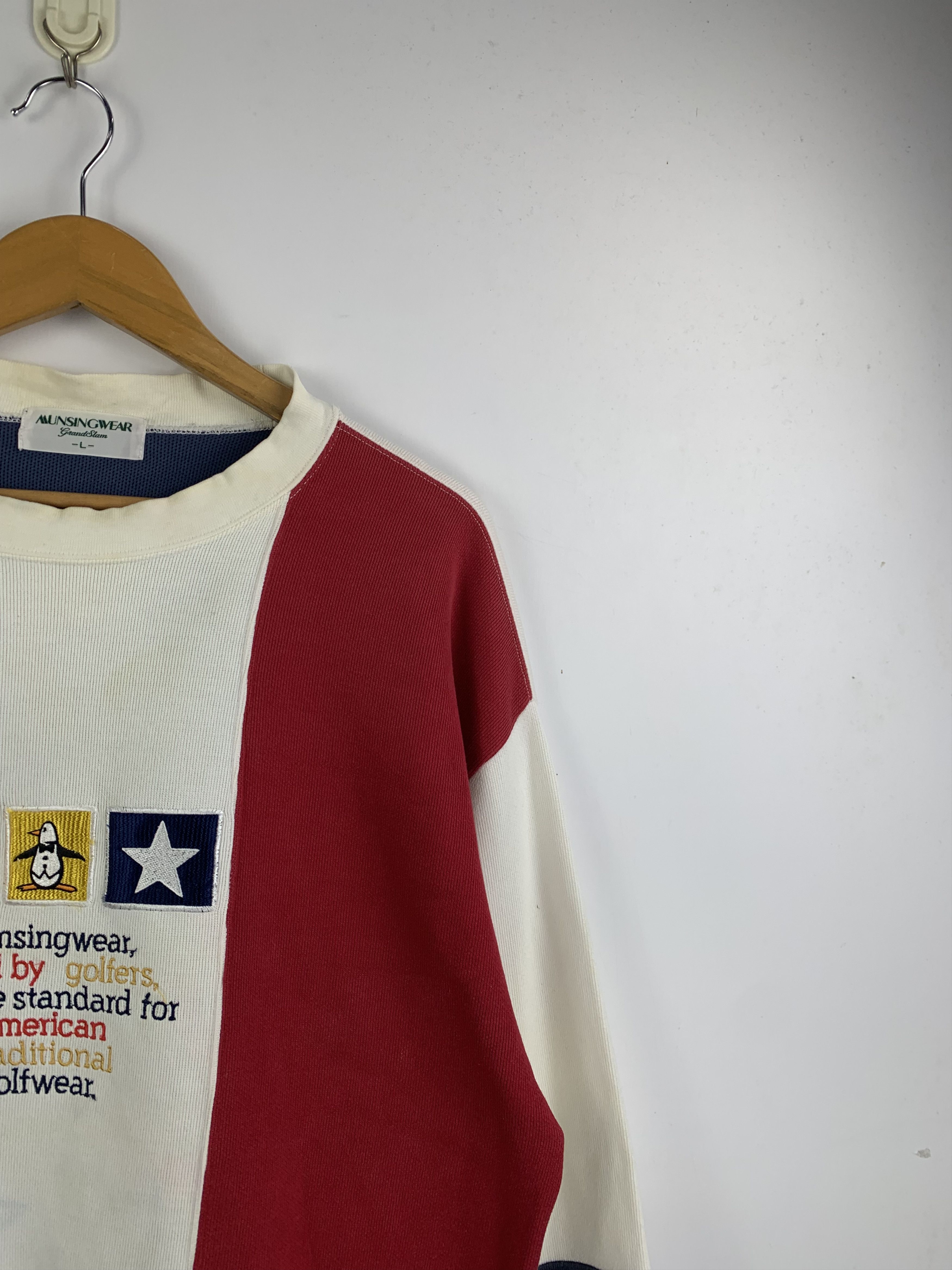 Grand Slam × Japanese Brand × Vintage Vintage 80s Munsingwear Grandslam Big Logo Sweatshirt Size US L / EU 52-54 / 3 - 10 Thumbnail