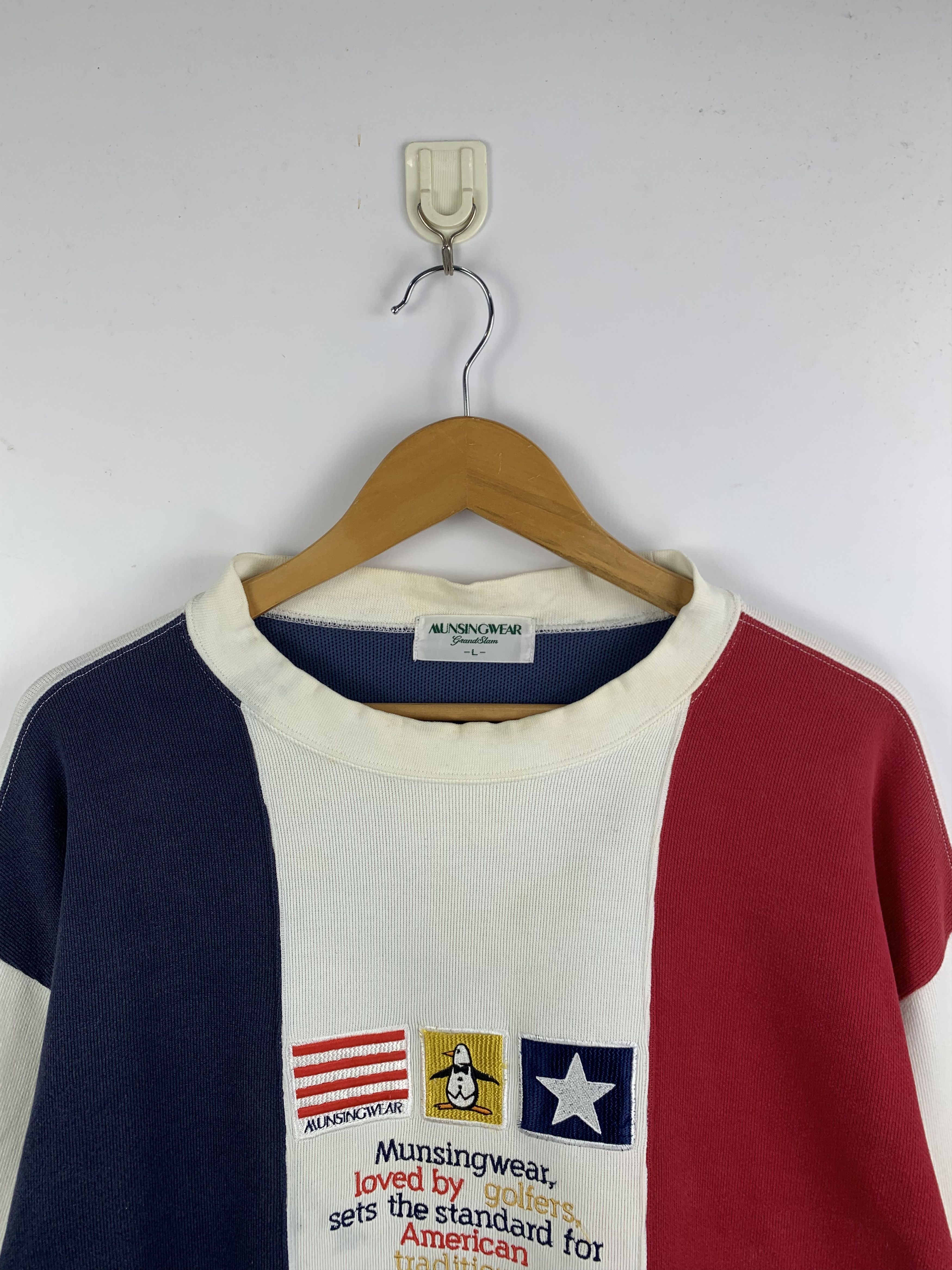 Grand Slam × Japanese Brand × Vintage Vintage 80s Munsingwear Grandslam Big Logo Sweatshirt Size US L / EU 52-54 / 3 - 2 Thumbnail