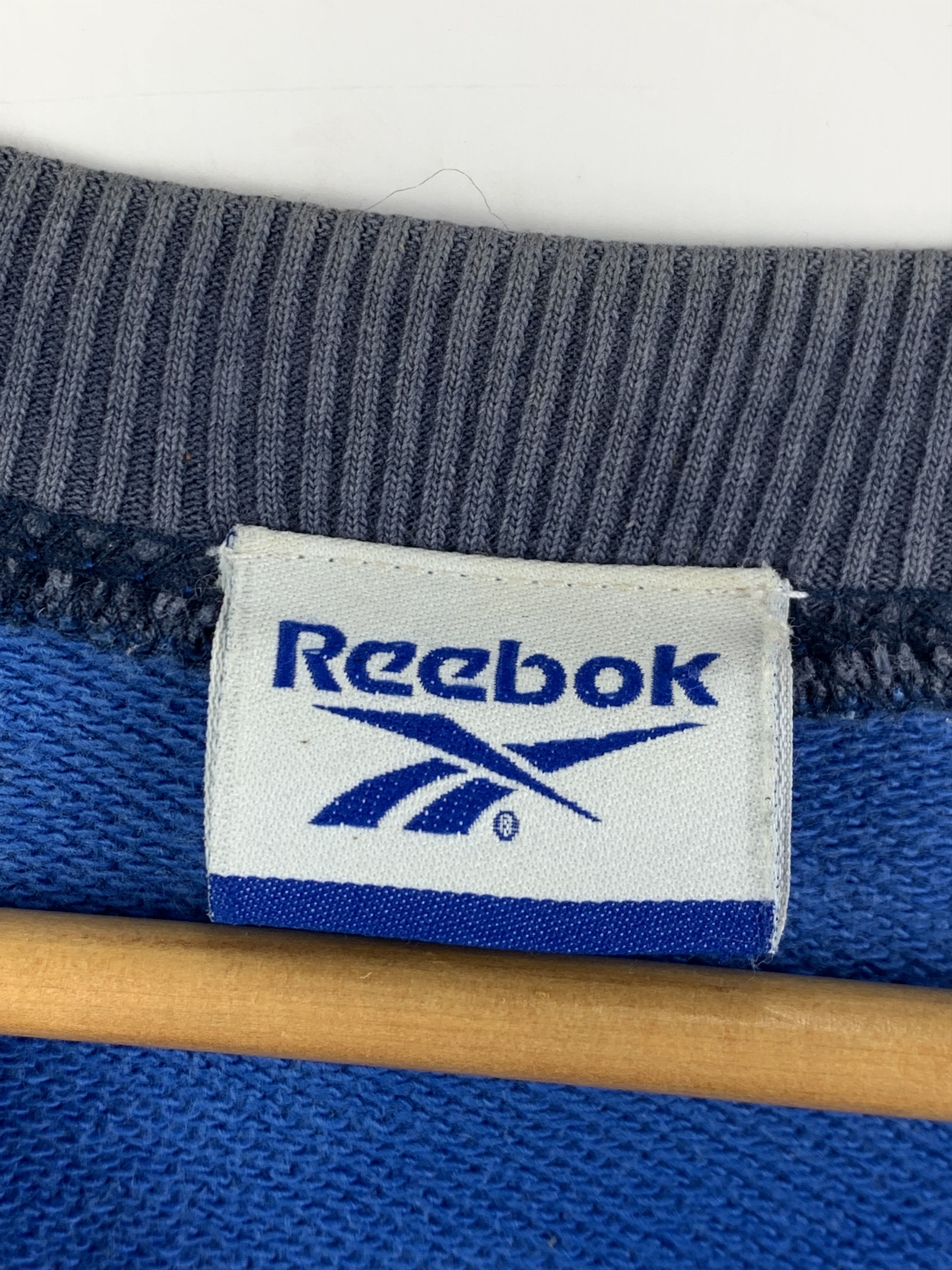Reebok × Vintage Vintage 90s Reebok Big Logo Crewneck Pullover Sweatshirt Size US L / EU 52-54 / 3 - 5 Thumbnail