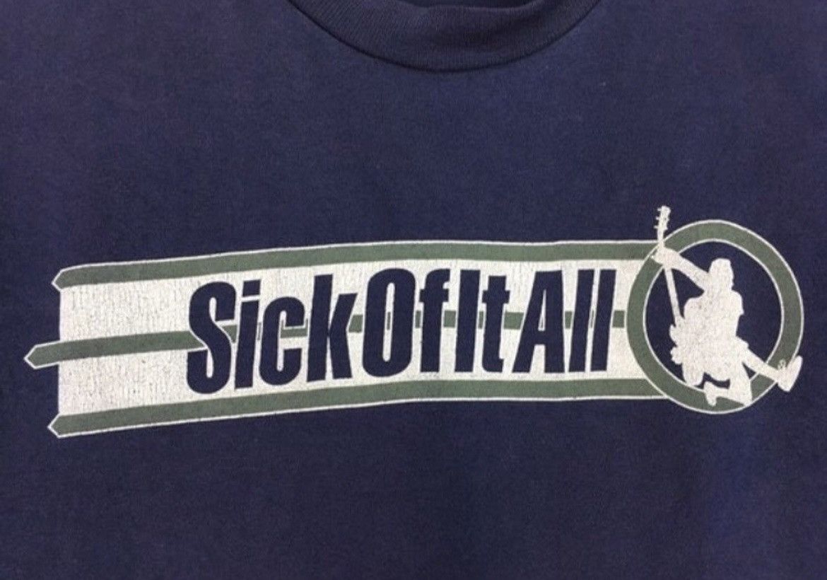 Band Tees Vintage 90s Sick Of It All hardcore punk band t Shirt Size US M / EU 48-50 / 2 - 5 Thumbnail