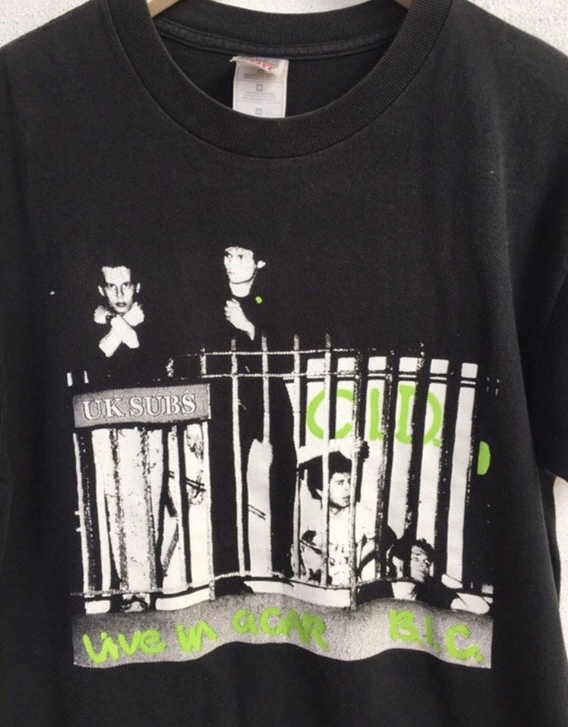 Band Tees Vintage 90s UK SUBS live in a car B.I.C. Punk band t shirt Size US M / EU 48-50 / 2 - 3 Thumbnail