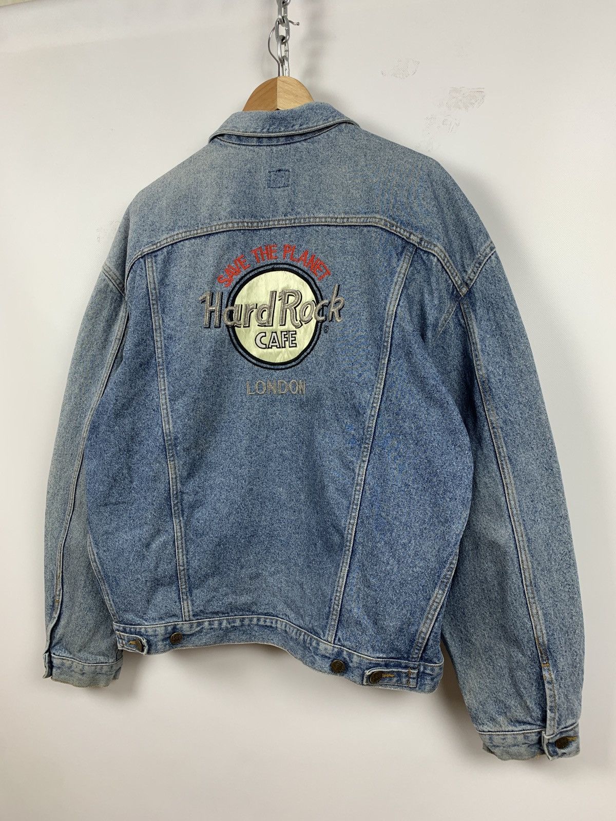 Hard Rock Cafe Vintage Lee Hard Rock Cafe London Denim Jacket Size US L / EU 52-54 / 3 - 7 Thumbnail