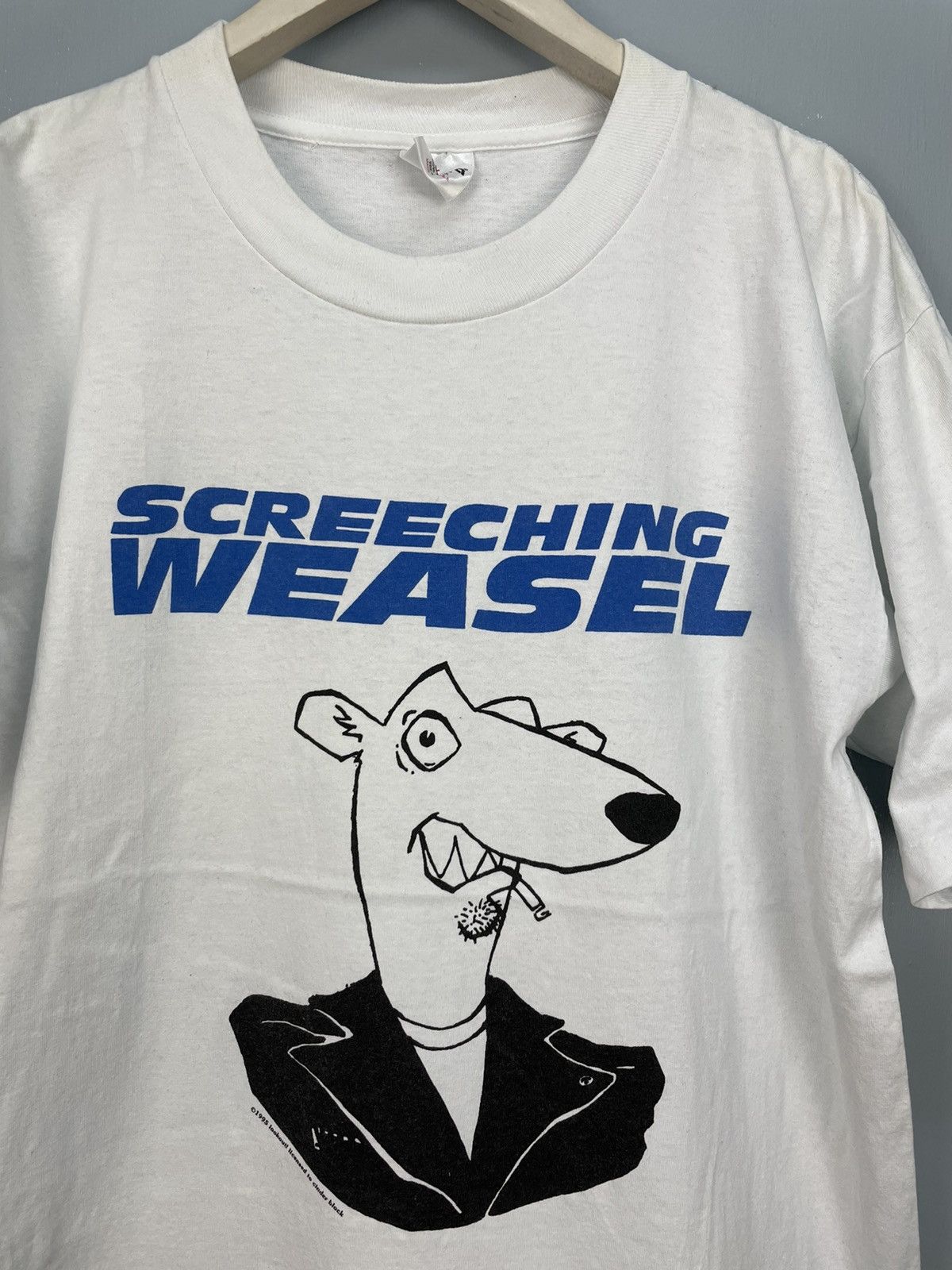 Band Tees Vintage 90s Screeching Weasel Punk band t shirt lookout Size US L / EU 52-54 / 3 - 3 Thumbnail