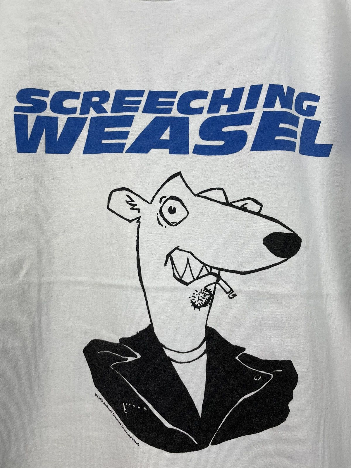 Band Tees Vintage 90s Screeching Weasel Punk band t shirt lookout Size US L / EU 52-54 / 3 - 5 Thumbnail