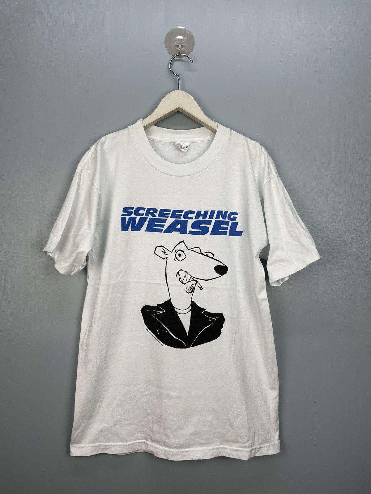 Band Tees Vintage 90s Screeching Weasel Punk band t shirt lookout Size US L / EU 52-54 / 3 - 1 Thumbnail