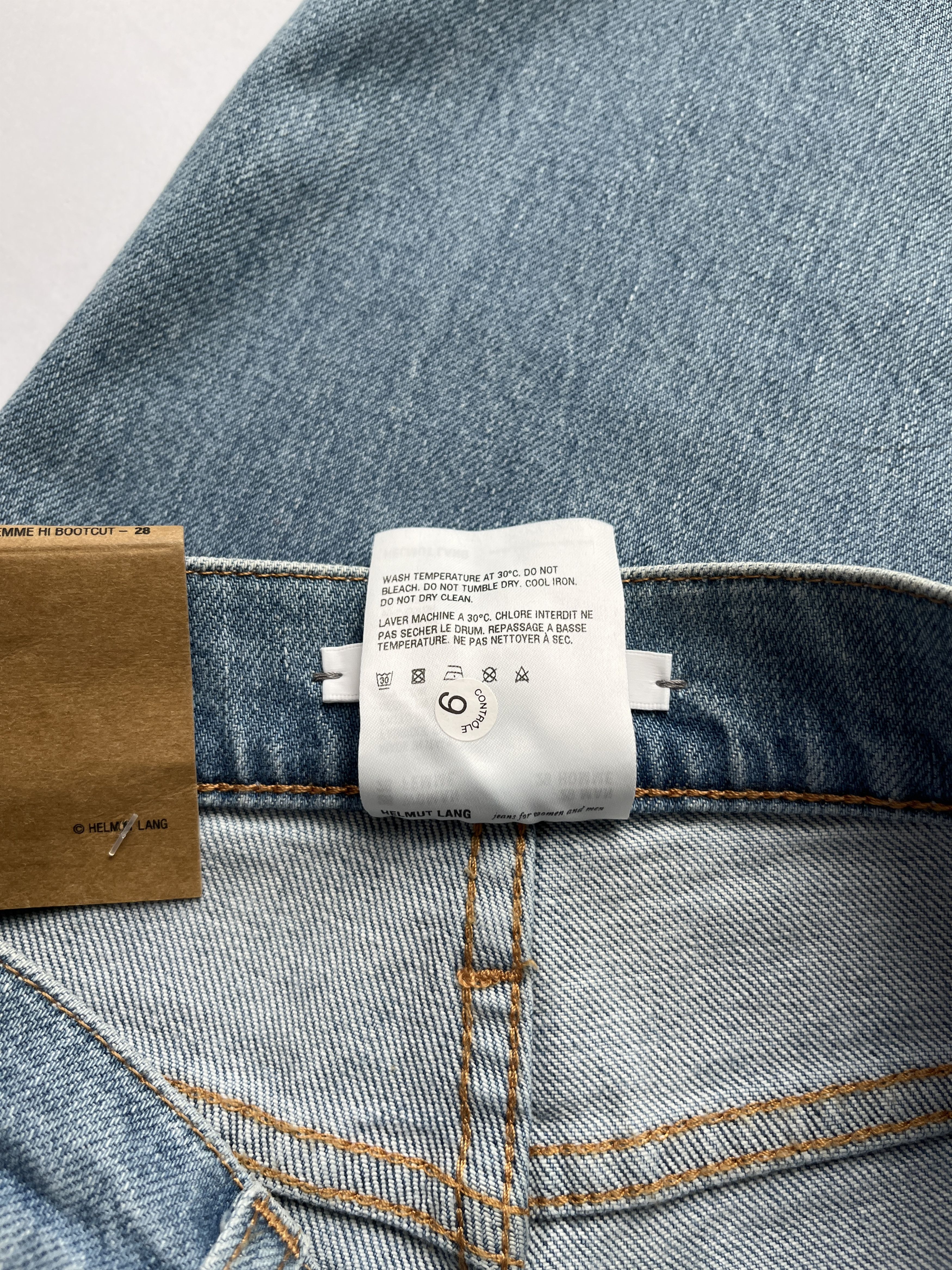 Helmut Lang ⚡️QUICK SALE⚡️Helmut Lang Blue Hi Bootcut High Rise Jeans Size 28" / US 6 / IT 42 - 6 Thumbnail