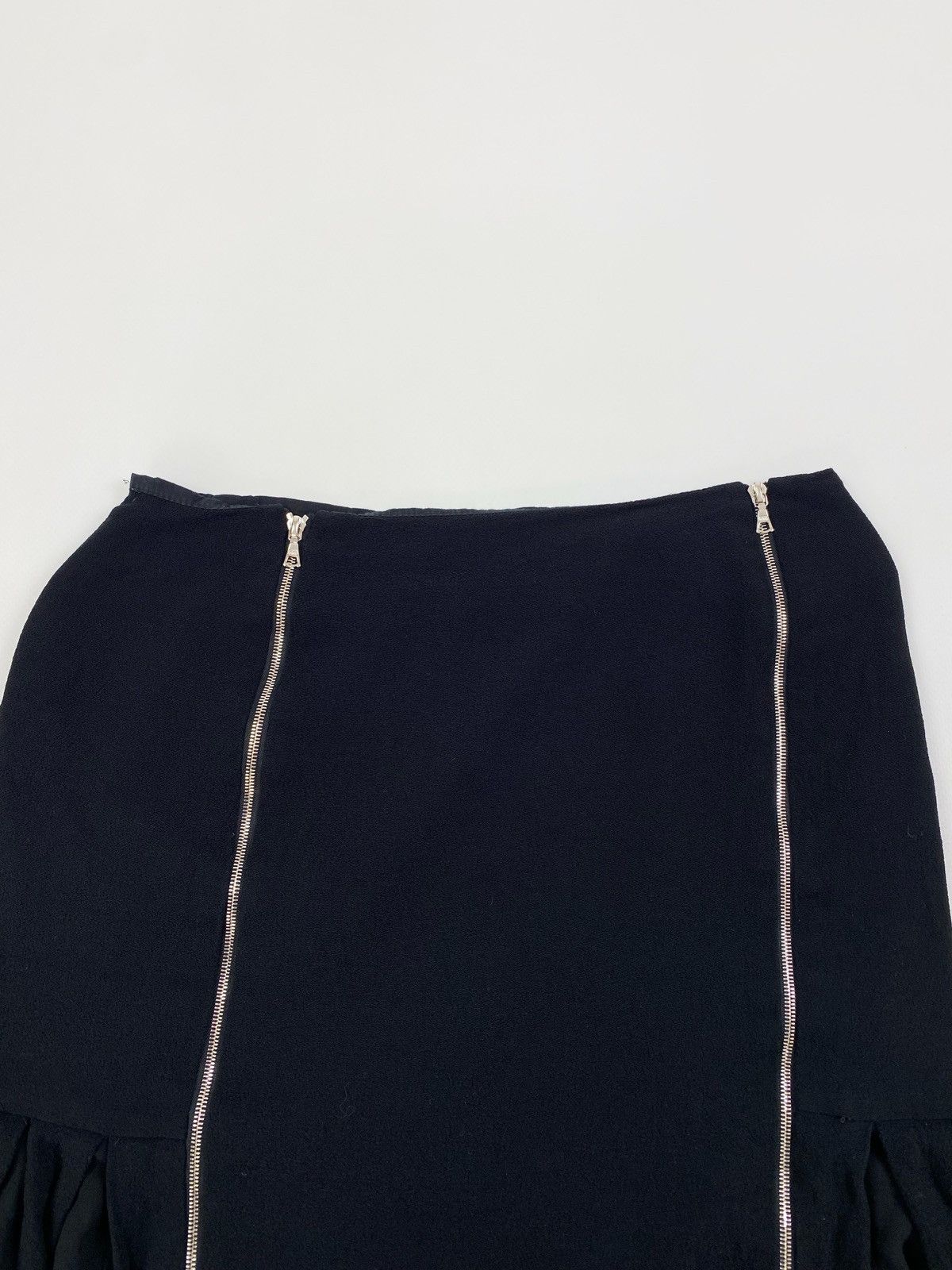 Sandro Sandro Paris Double Zipper Mini Skirt Size 26" / US 2 / IT 38 - 2 Thumbnail