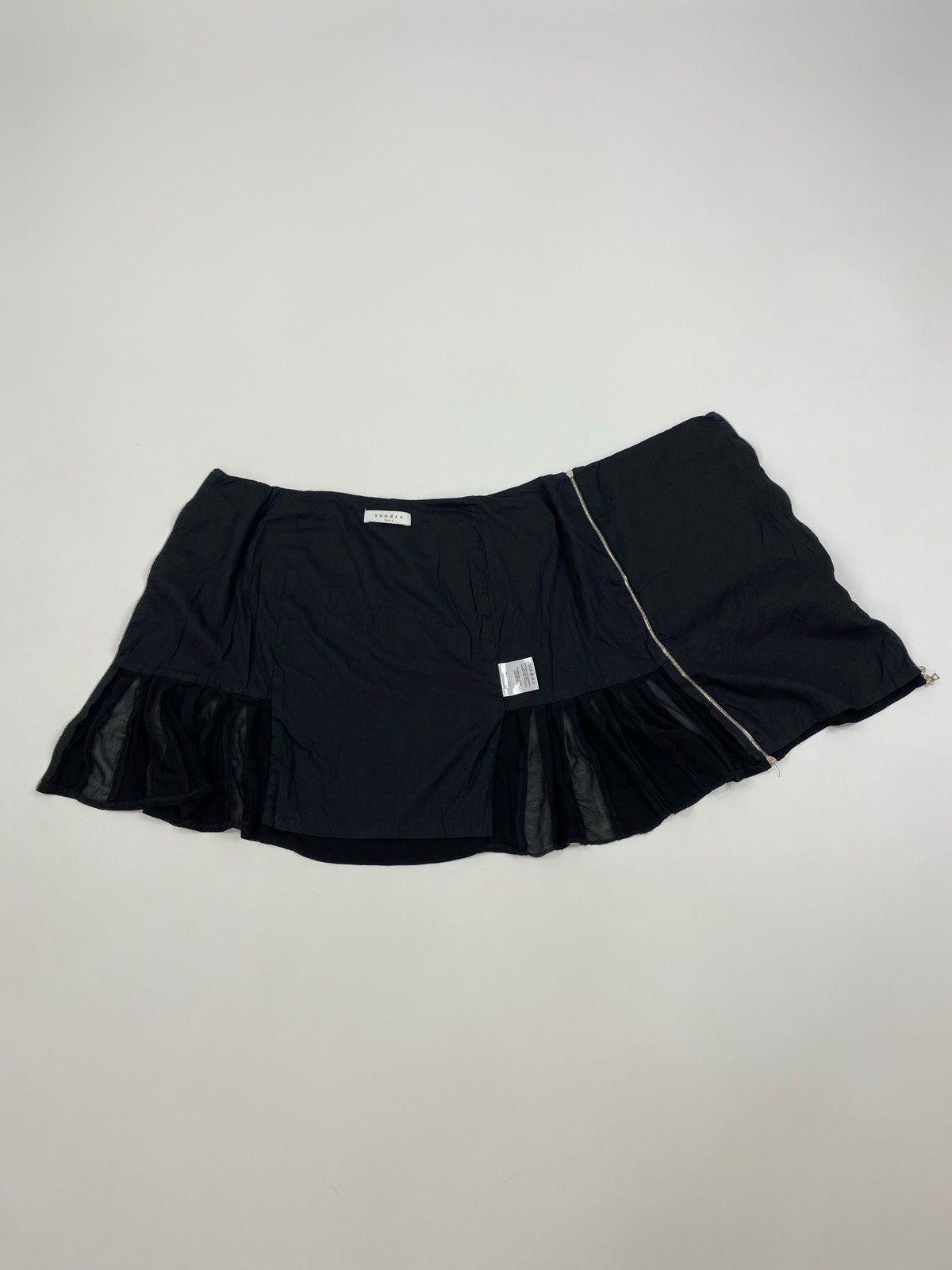 Sandro Sandro Paris Double Zipper Mini Skirt Size 26" / US 2 / IT 38 - 6 Thumbnail