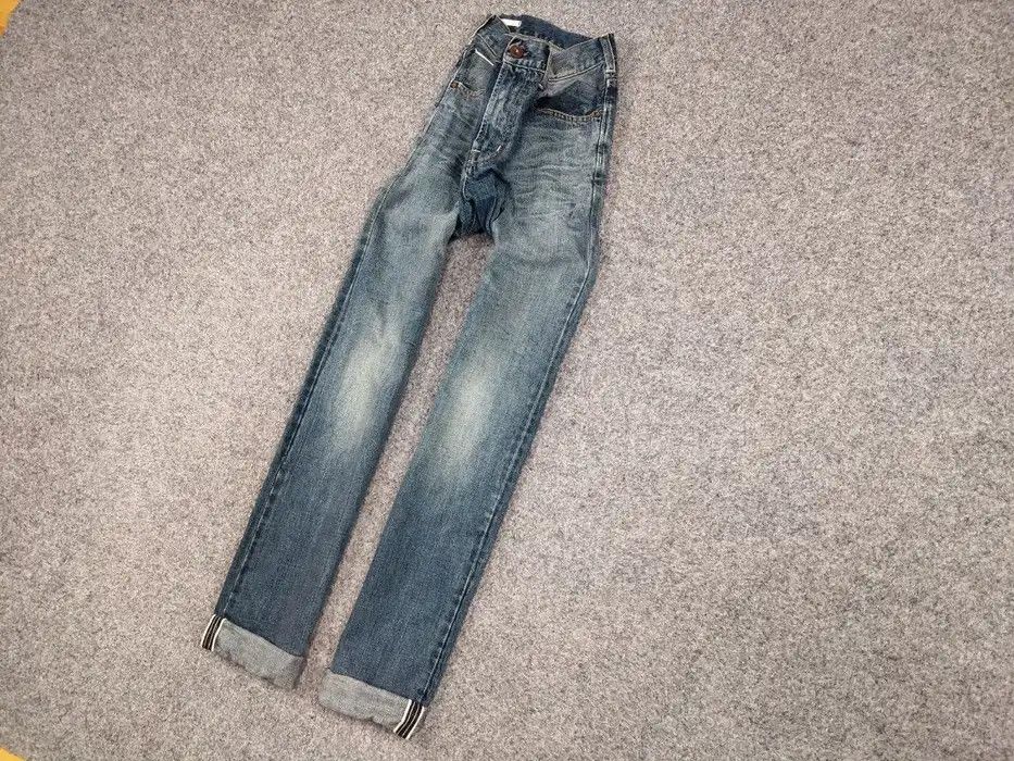 Japanese Brand Scarti-Lab Mediterranean Manufacturer Faded Selvedge Jeans Size US 33 - 2 Thumbnail