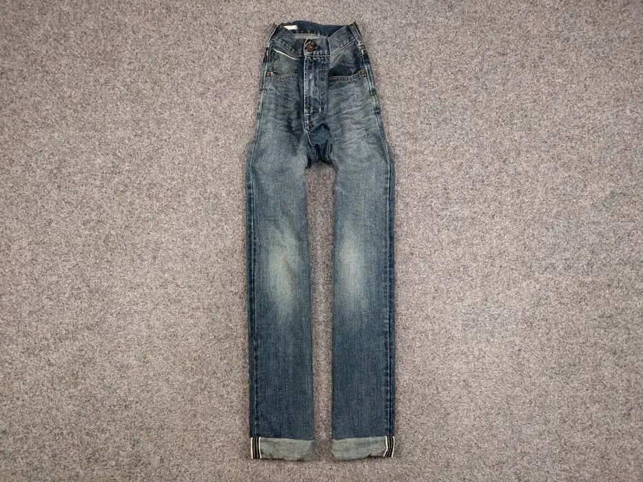 Japanese Brand Scarti-Lab Mediterranean Manufacturer Faded Selvedge Jeans Size US 33 - 1 Thumbnail