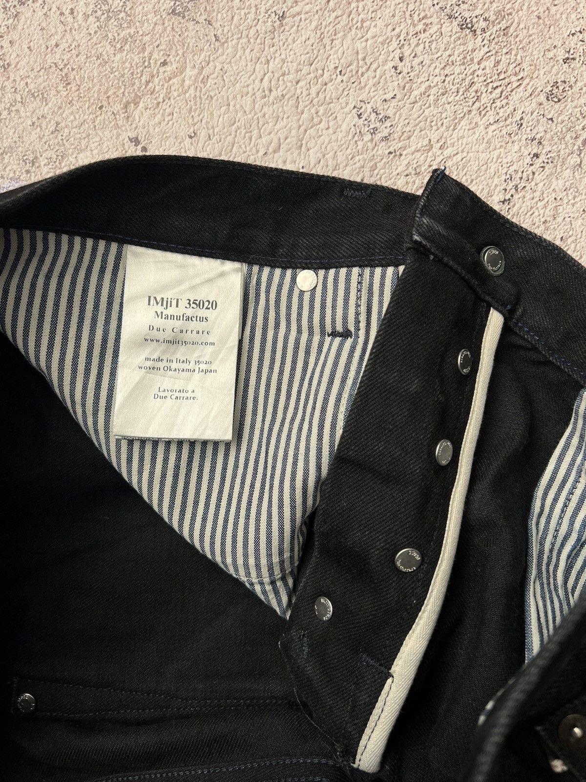 Japanese Brand IMjiT 35020 Italian Selvedge Denim Jeans Size US 33 - 15 Thumbnail