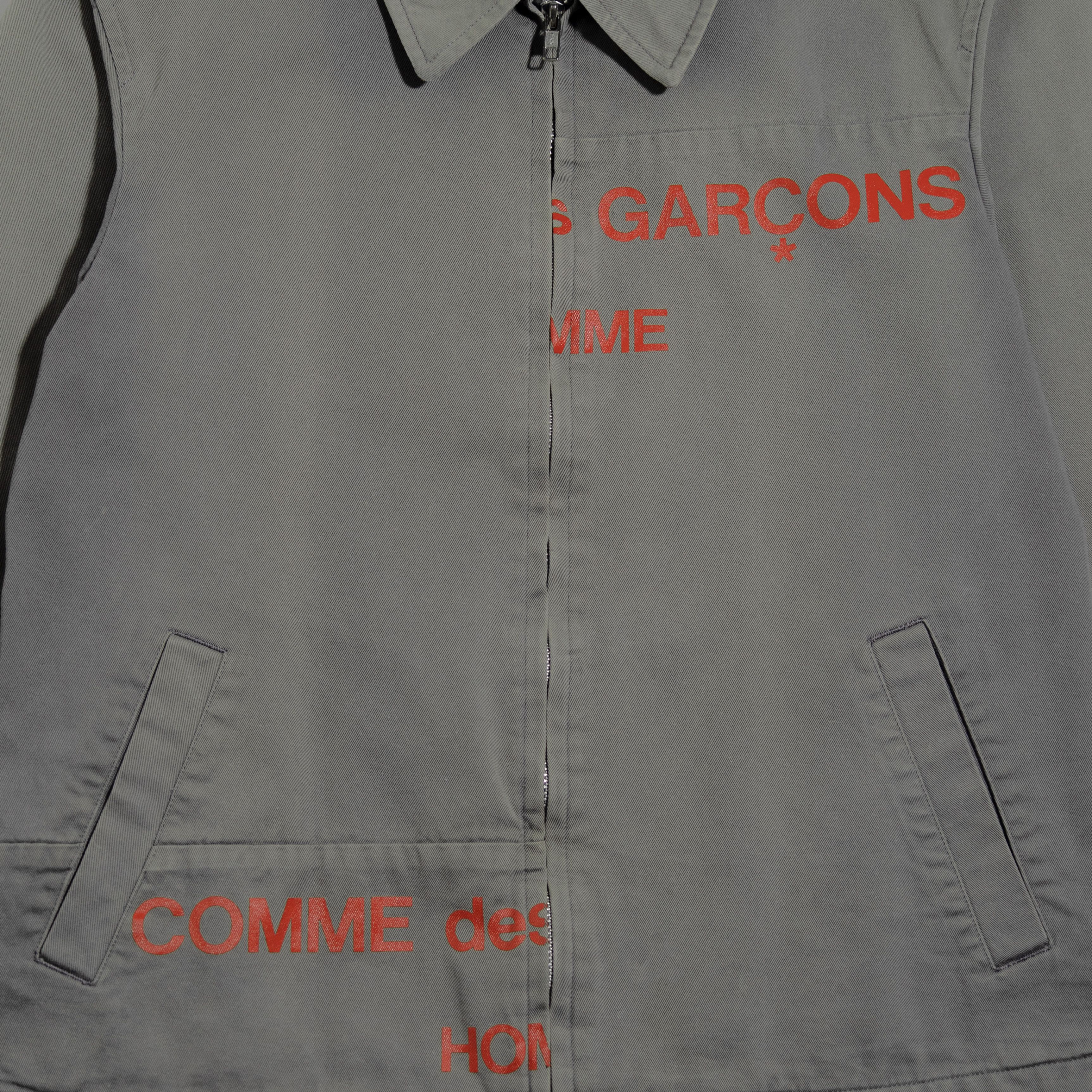 Comme des Garcons AD2001 Split Logo Work Jacket | Grailed