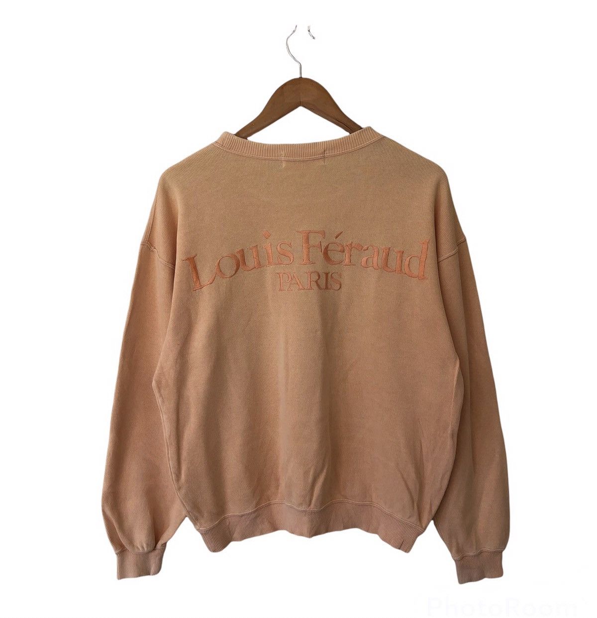 Vintage Louis Feraud Sweatshirt Big Logo Spell Out Embroidered, Grailed