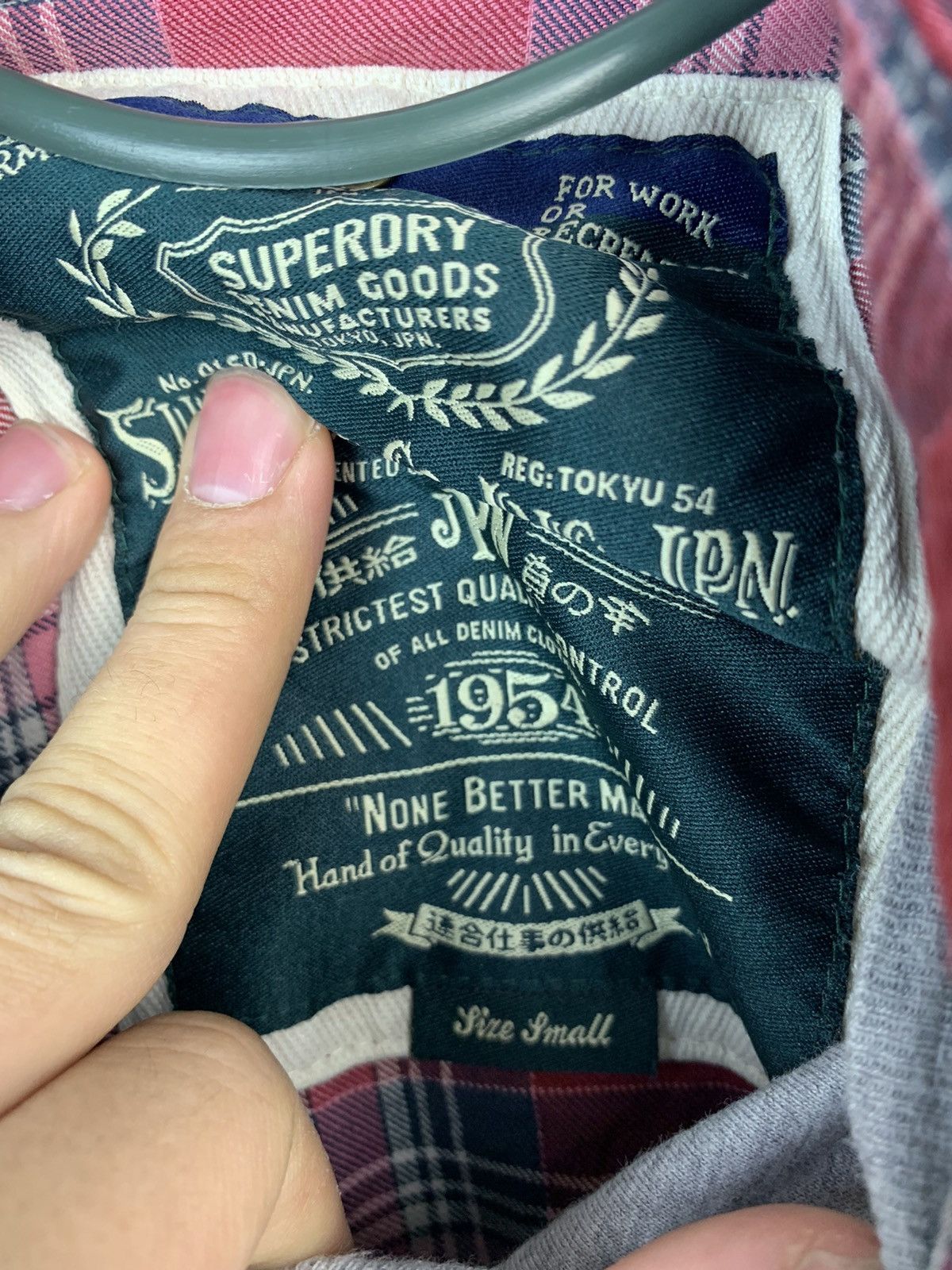 Flannel × Superdry × Vintage Vintage Superdry Flannel Plaid Pocket Shirt Travis style Size US S / EU 44-46 / 1 - 7 Thumbnail