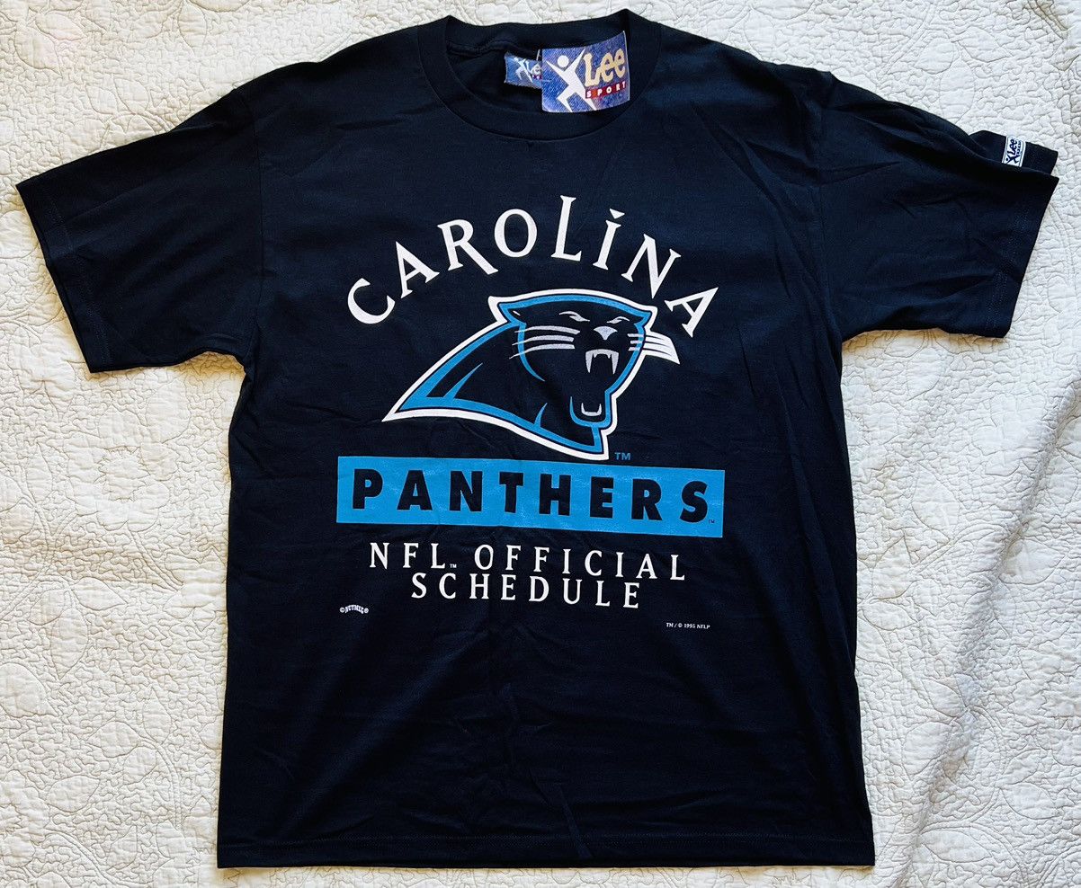 NFL Vintage RARE 1995 Carolina Panthers T-shirt Size US L / EU 52-54 / 3 - 1 Thumbnail
