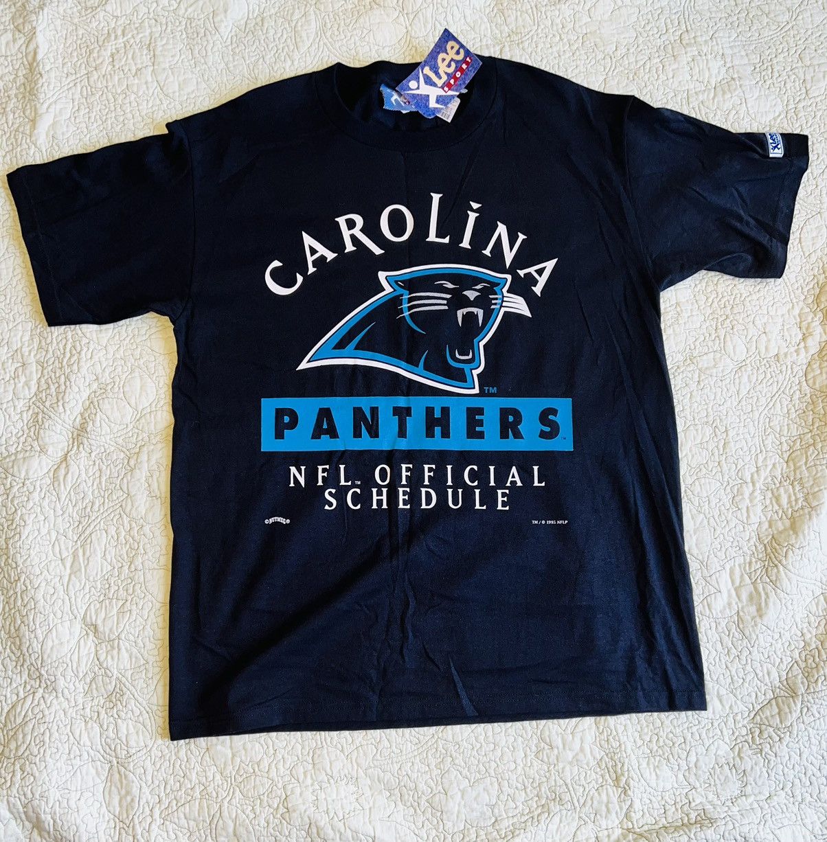 NFL Vintage RARE 1995 Carolina Panthers T-shirt Size US L / EU 52-54 / 3 - 4 Thumbnail