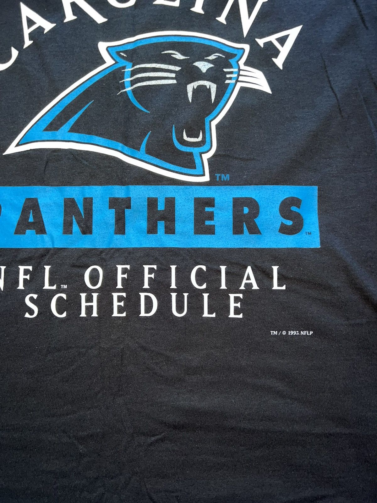 NFL Vintage RARE 1995 Carolina Panthers T-shirt Size US L / EU 52-54 / 3 - 5 Thumbnail