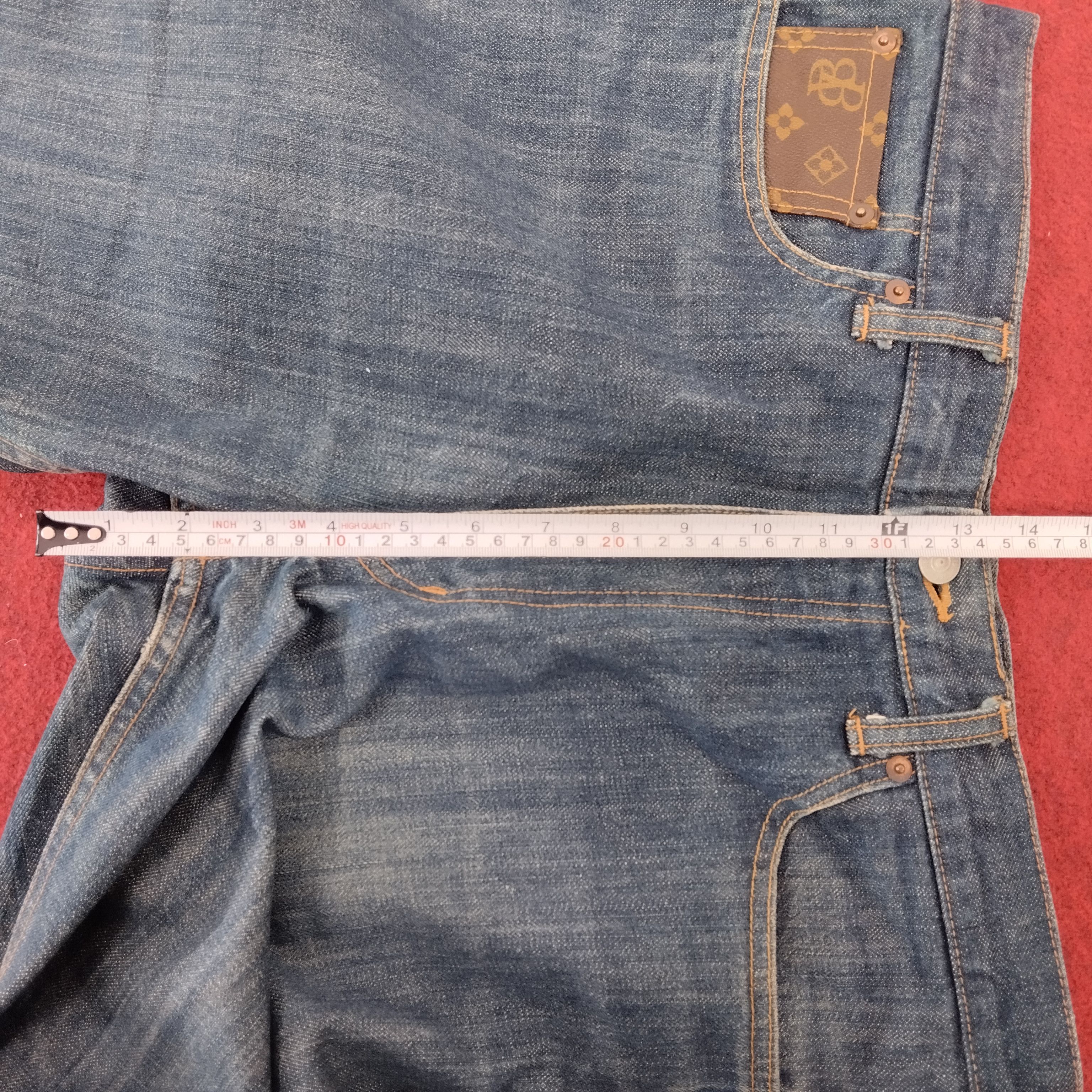Beams Plus Beams Boy Monogram Pocket Design Vintage Denim Jeans Size US 34 / EU 50 - 17 Thumbnail