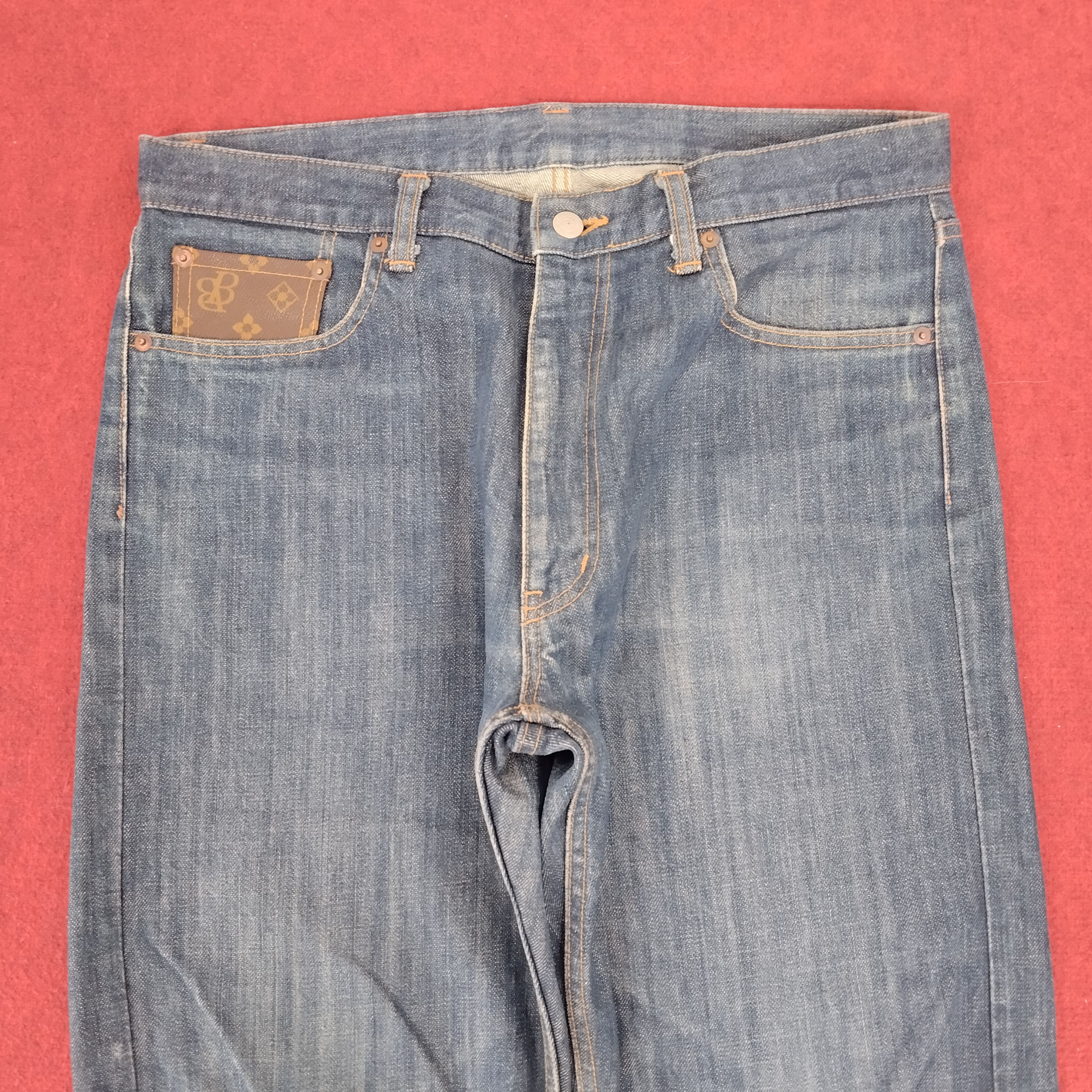 Beams Plus Beams Boy Monogram Pocket Design Vintage Denim Jeans Size US 34 / EU 50 - 5 Thumbnail
