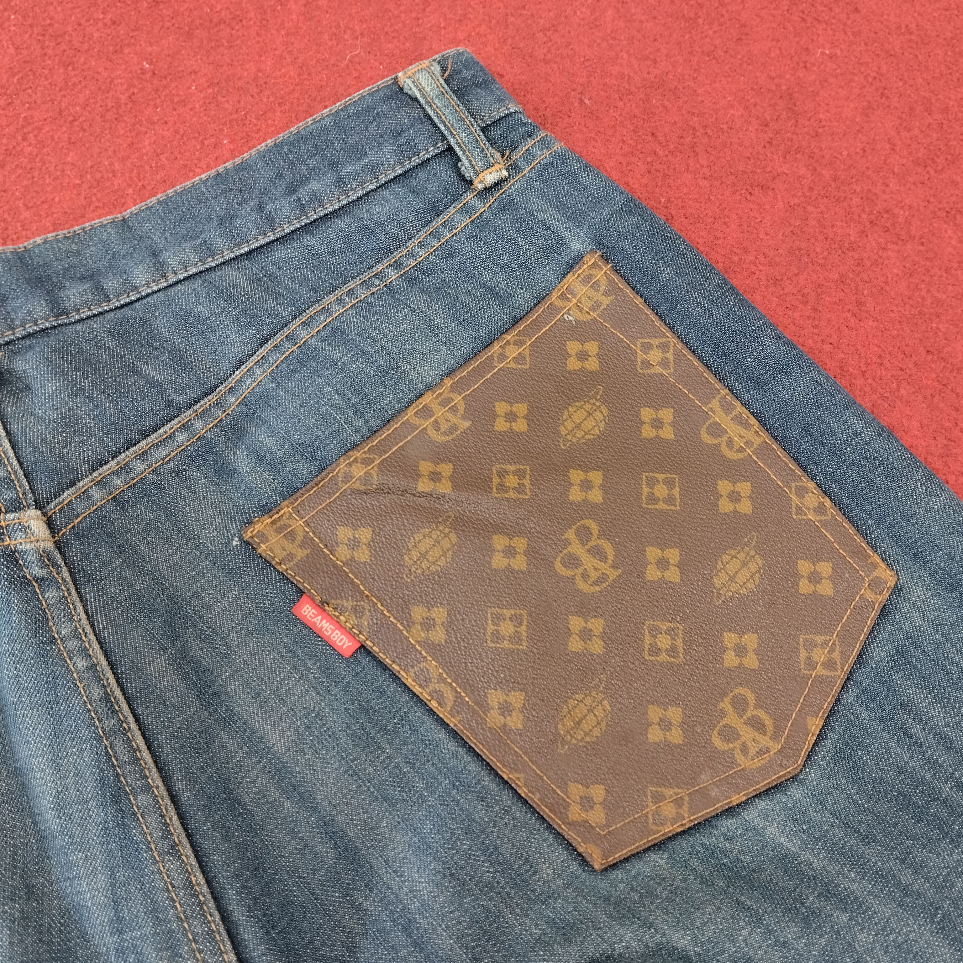 Beams Plus Beams Boy Monogram Pocket Design Vintage Denim Jeans Size US 34 / EU 50 - 13 Thumbnail