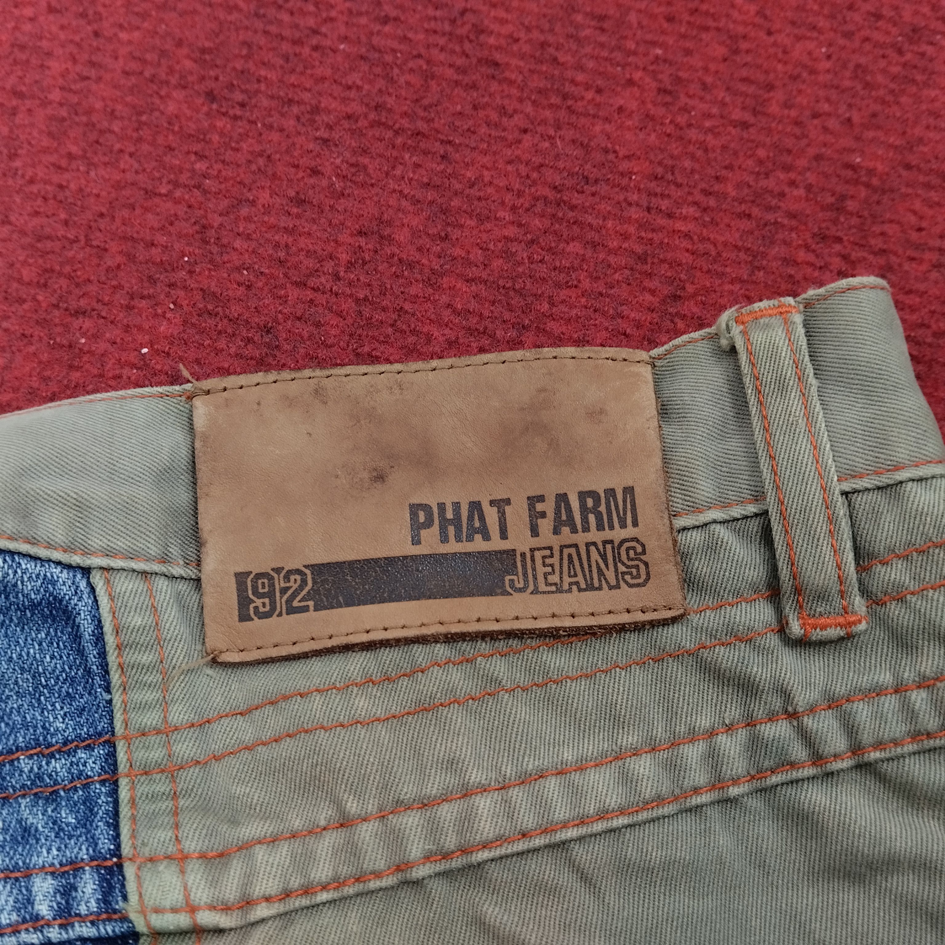 Japanese Brand Phat Farm Patchwork Style Distressed Denim Jeans dp1 Size US 37 - 16 Thumbnail
