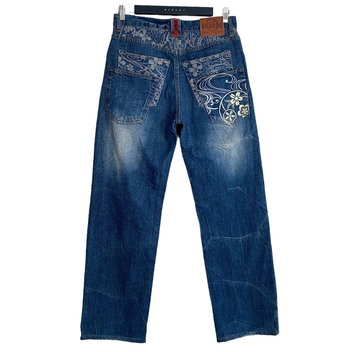 Karakuri Tamashii Karakuri Tamashii Denim Embroidery Jeans Multipocket Size US 31 - 3 Thumbnail