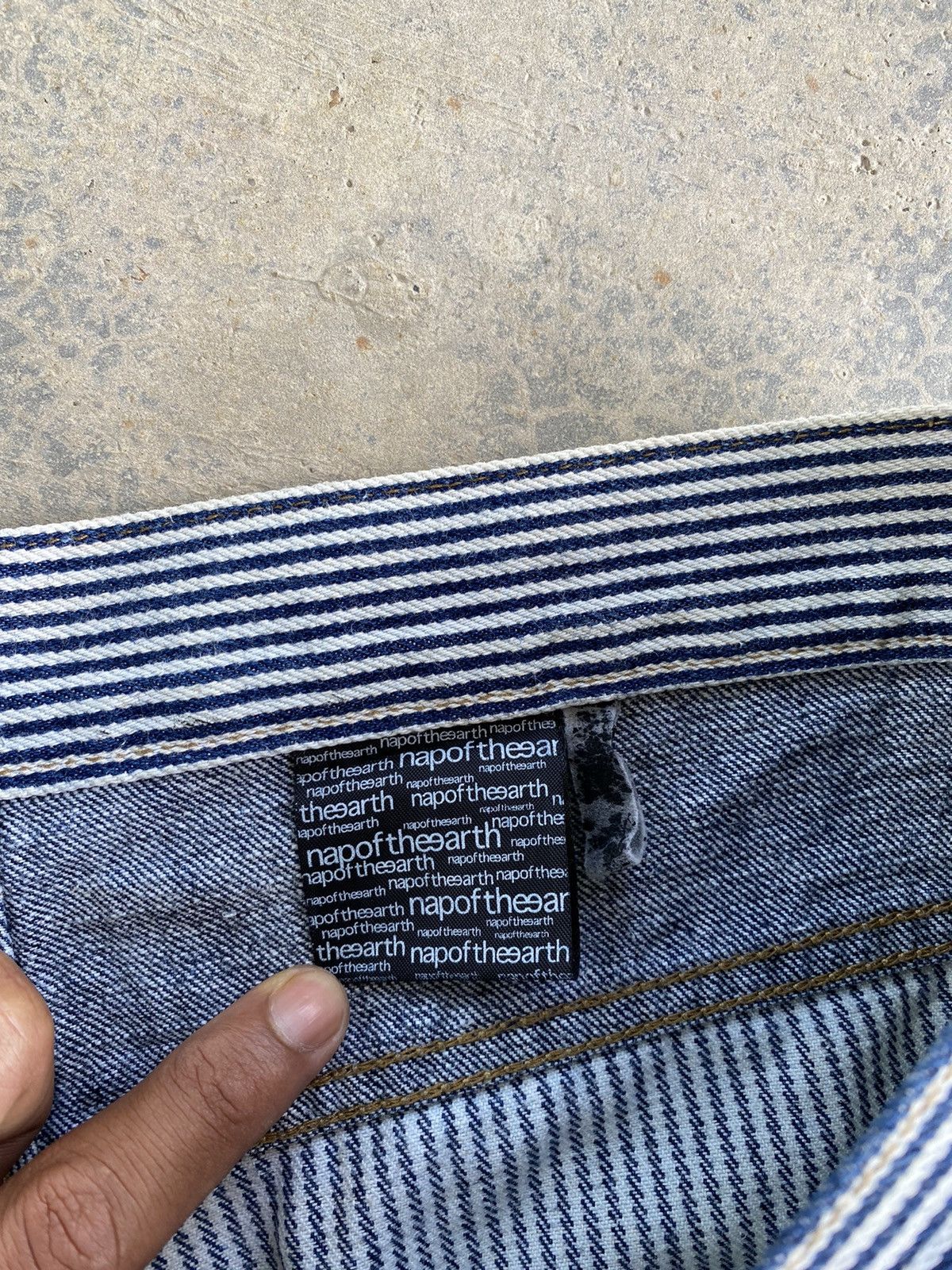 Japanese Brand Vintage Nap Of The Earth Distressed Denim Pants Size US 34 / EU 50 - 11 Thumbnail