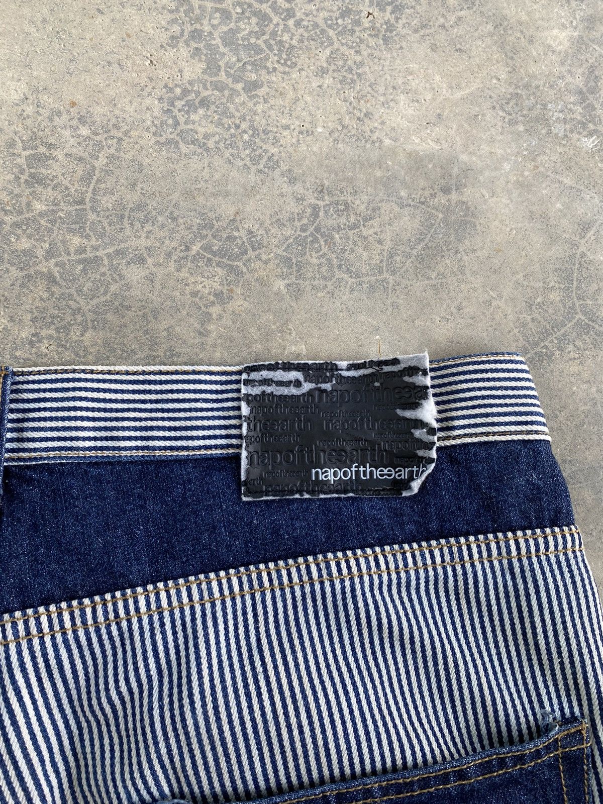 Japanese Brand Vintage Nap Of The Earth Distressed Denim Pants Size US 34 / EU 50 - 12 Thumbnail