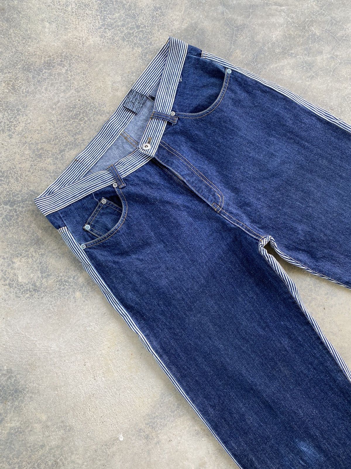 Japanese Brand Vintage Nap Of The Earth Distressed Denim Pants Size US 34 / EU 50 - 3 Thumbnail