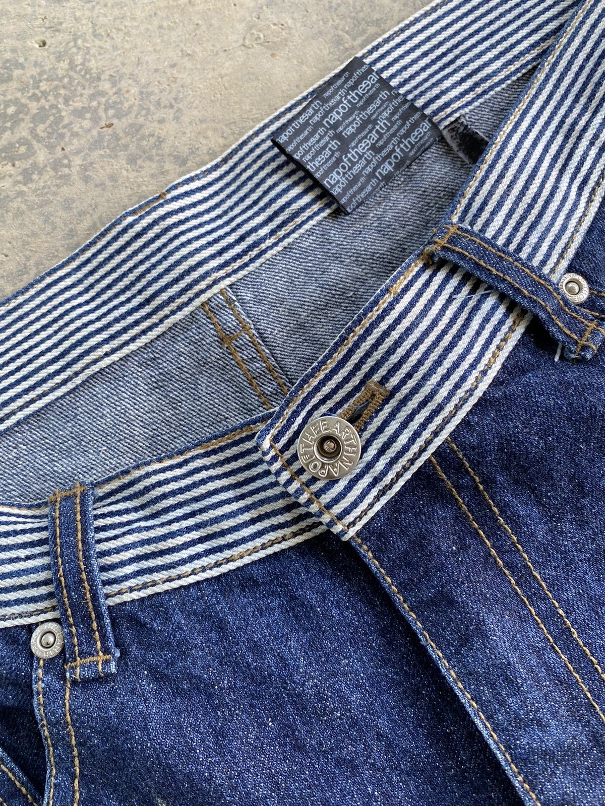 Japanese Brand Vintage Nap Of The Earth Distressed Denim Pants Size US 34 / EU 50 - 9 Thumbnail