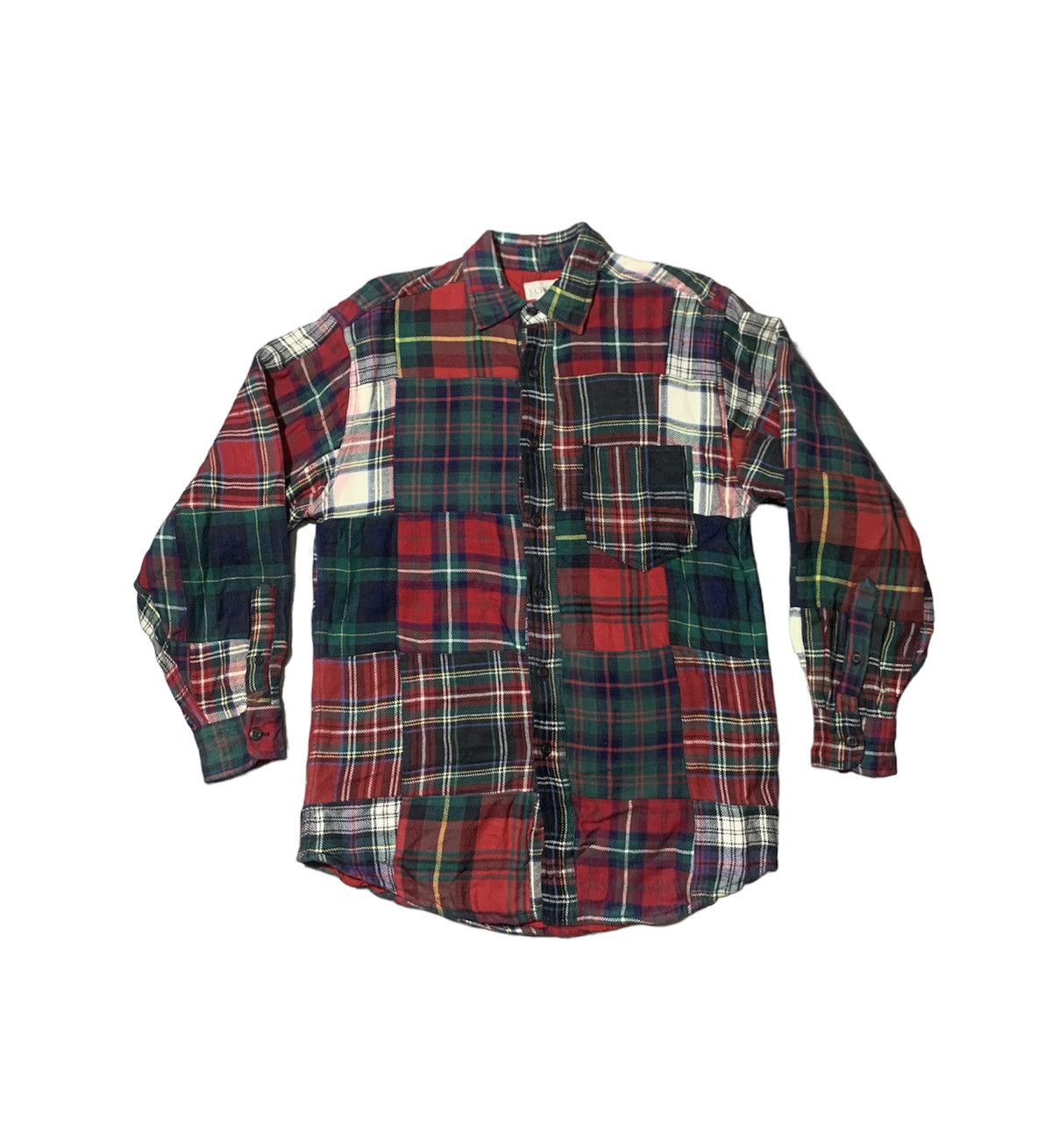 Japanese Brand Vintage Japanese Brand J Crew Patchwork Flannel Shirt Size US XS / EU 42 / 0 - 1 Thumbnail
