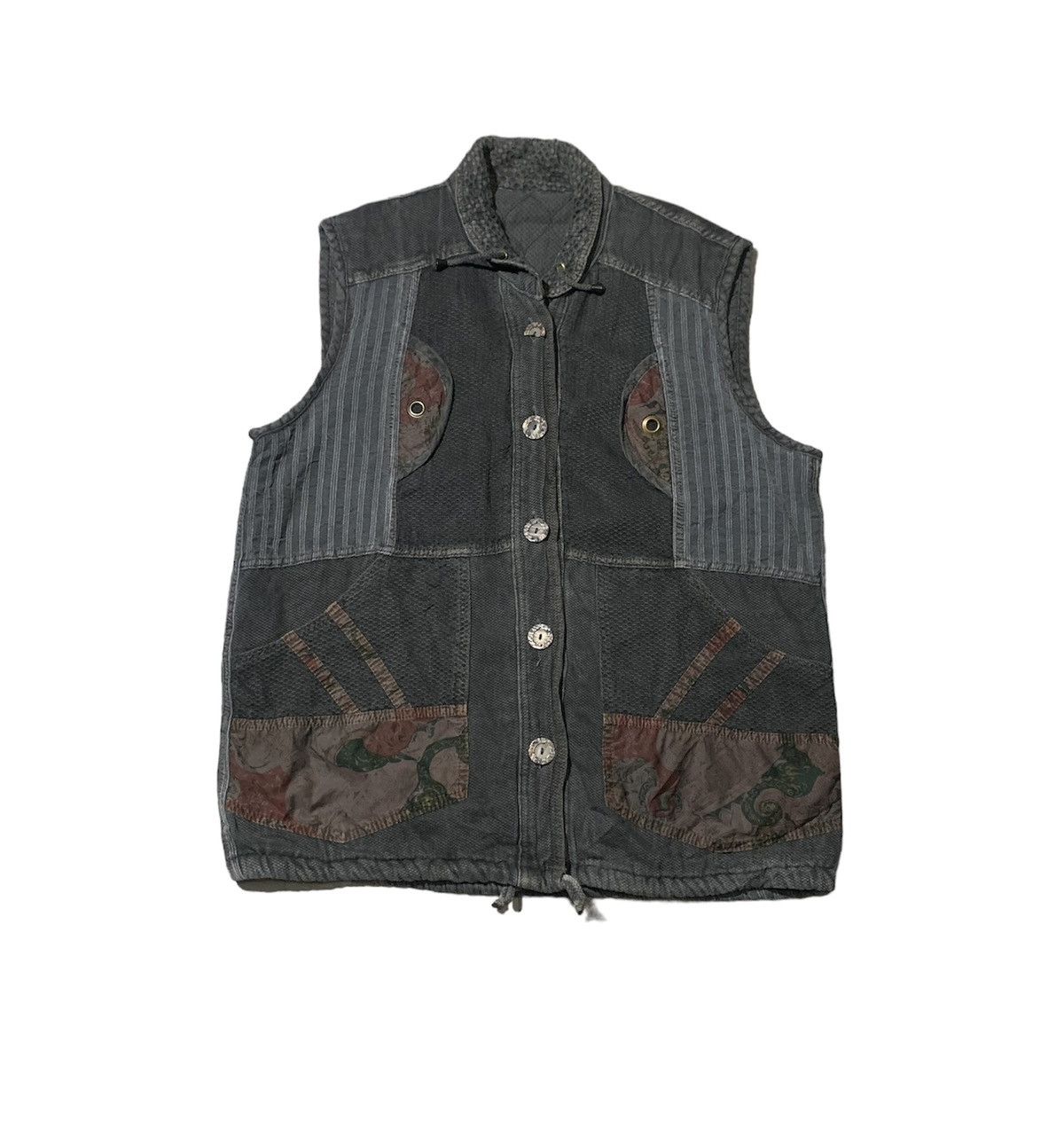 image of Archival Clothing x Vintage Patchwork Vest, Men's (Size Medium)
