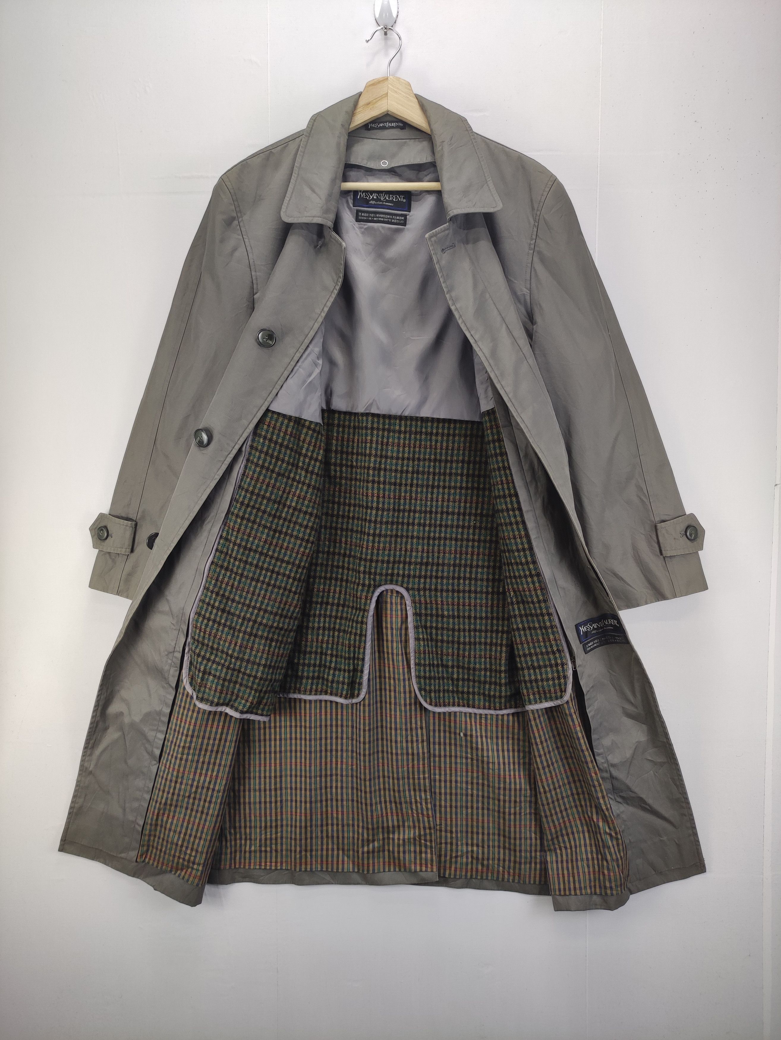 Yves Saint Laurent Vintage Yves Saint Laurent Trench Coat Jacket Size US L / EU 52-54 / 3 - 10 Thumbnail