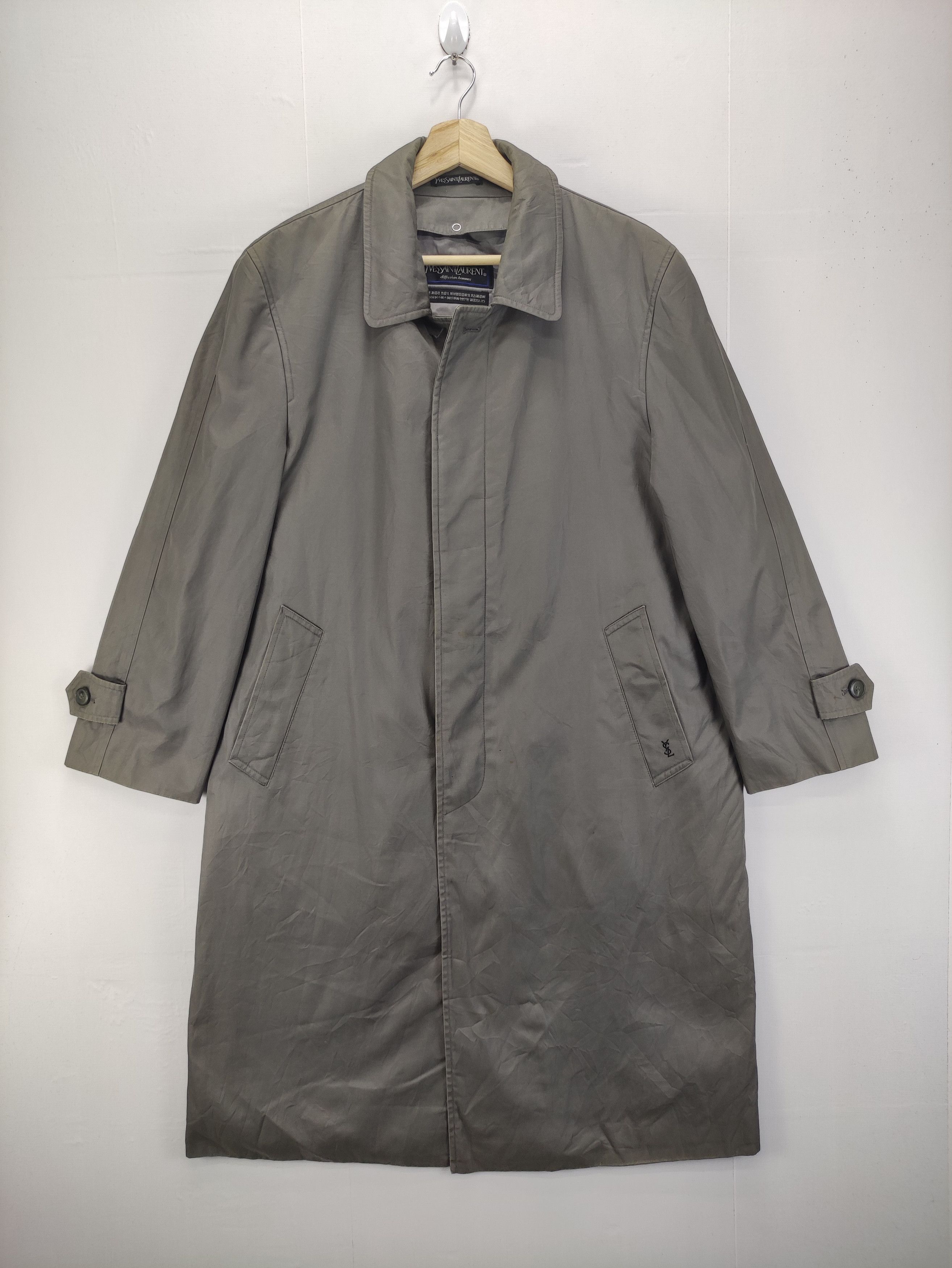 Yves Saint Laurent Vintage Yves Saint Laurent Trench Coat Jacket Size US L / EU 52-54 / 3 - 1 Thumbnail