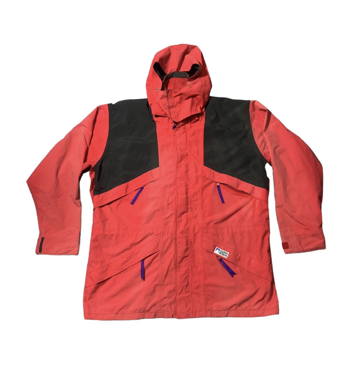 image of Vintage Sierra Designs Goretex Jacket Sun Faded in Red, Men's (Size XL)