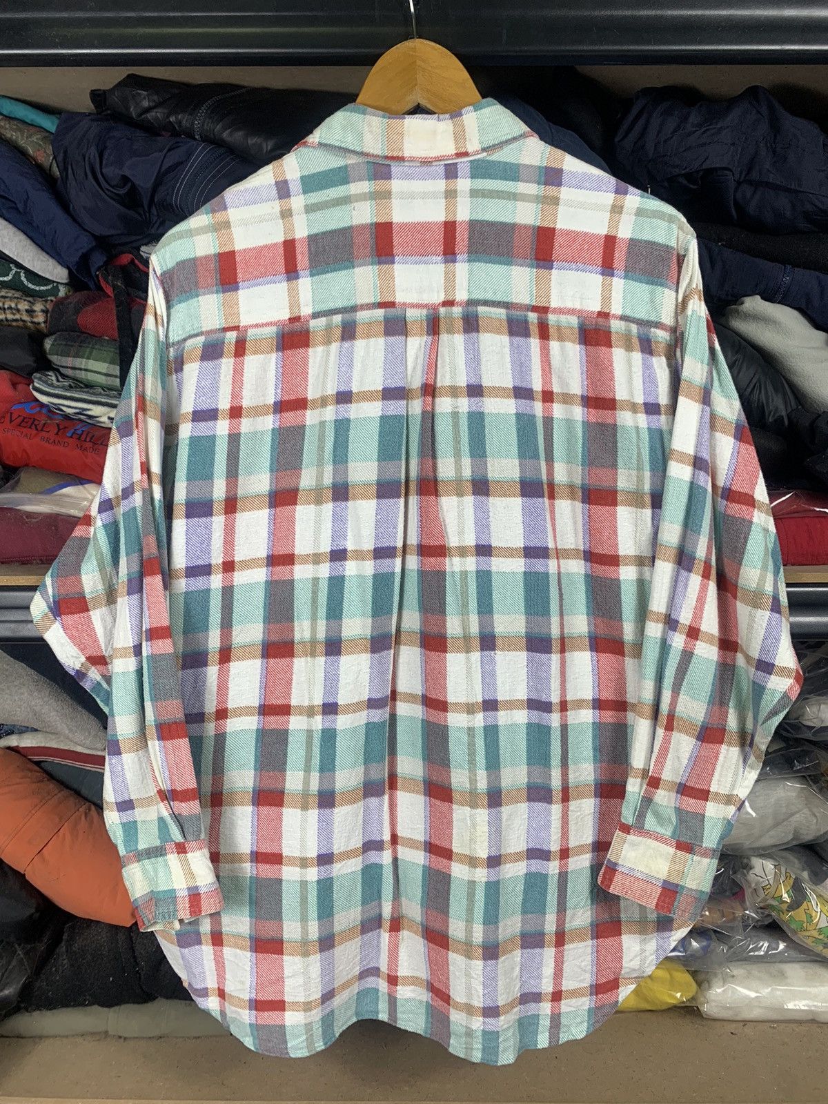 Japanese Brand Vintage 90s Rock Keeper Flannel Shirt Button Ups Size US L / EU 52-54 / 3 - 2 Thumbnail