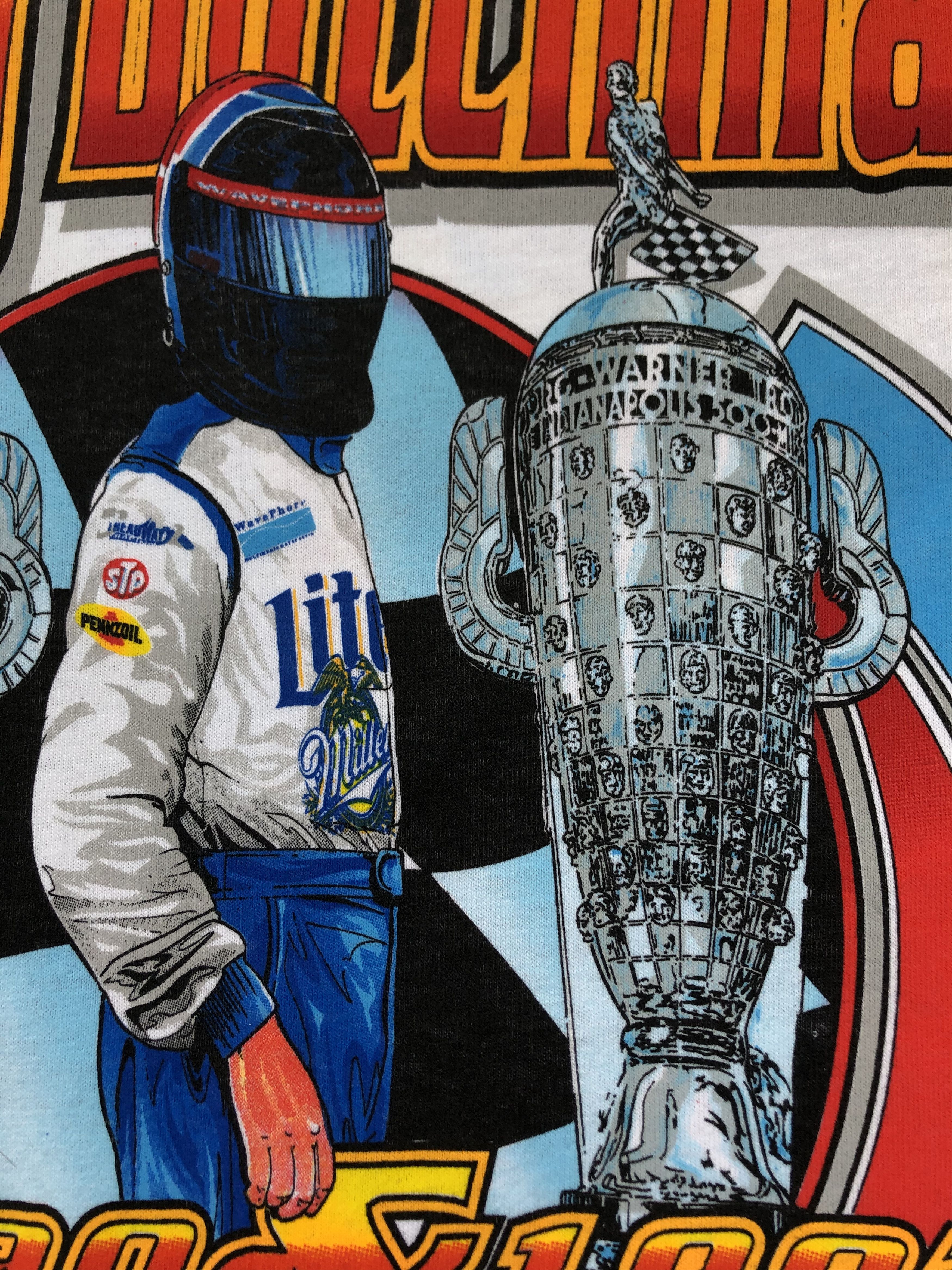 All Sport × Vintage Vintage Arie Luyendyk Racing Tee Y2K Drill Hype Mens White Size US S / EU 44-46 / 1 - 16 Thumbnail